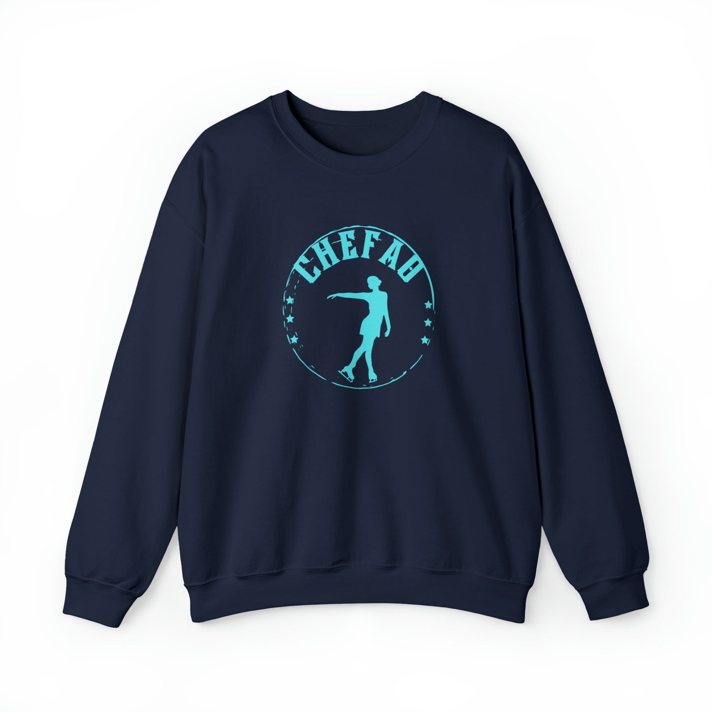 Chefao Ice Skating I, Unisex Heavy Blend Crewneck Sweatshirt