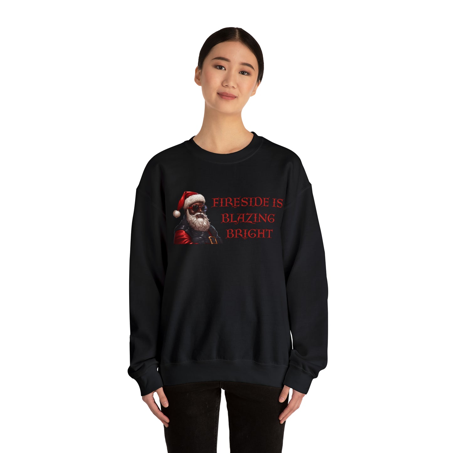 Fireside is Blazing Bright, Unisex Heavy Blend Crewneck Sweatshirt