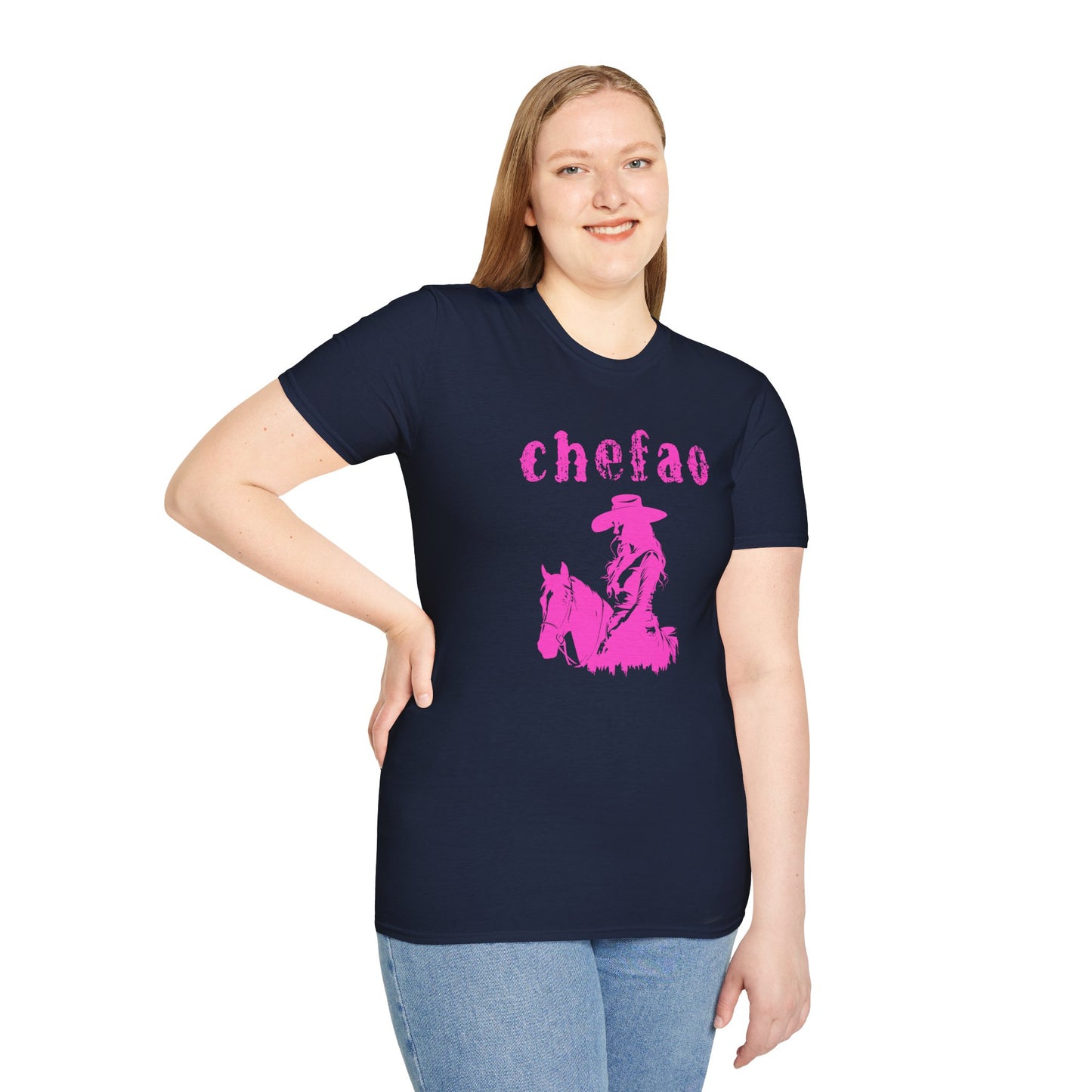 Chefao Cowgirl VIII, Unisex Softstyle T-Shirt