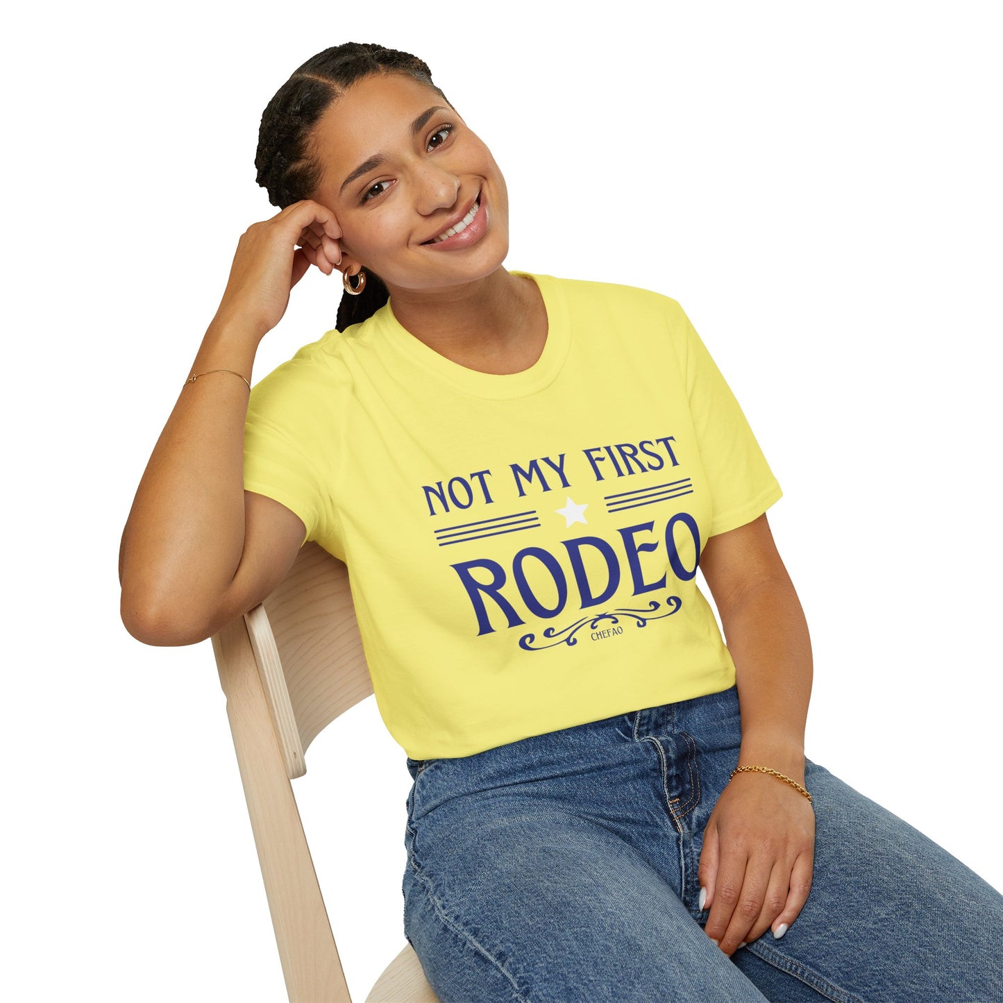 Not My First Rodeo, Unisex Softstyle T-Shirt