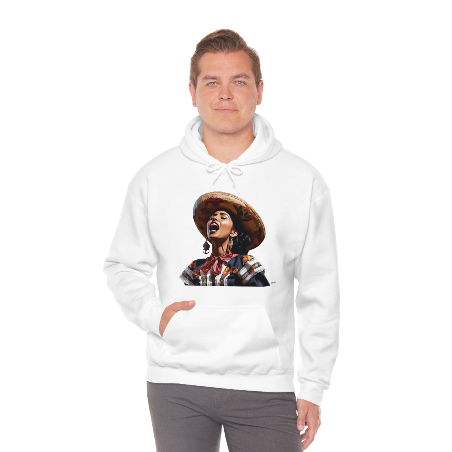 Mariachi Woman, Unisex Heavy Blend Hooded Sweatshirt