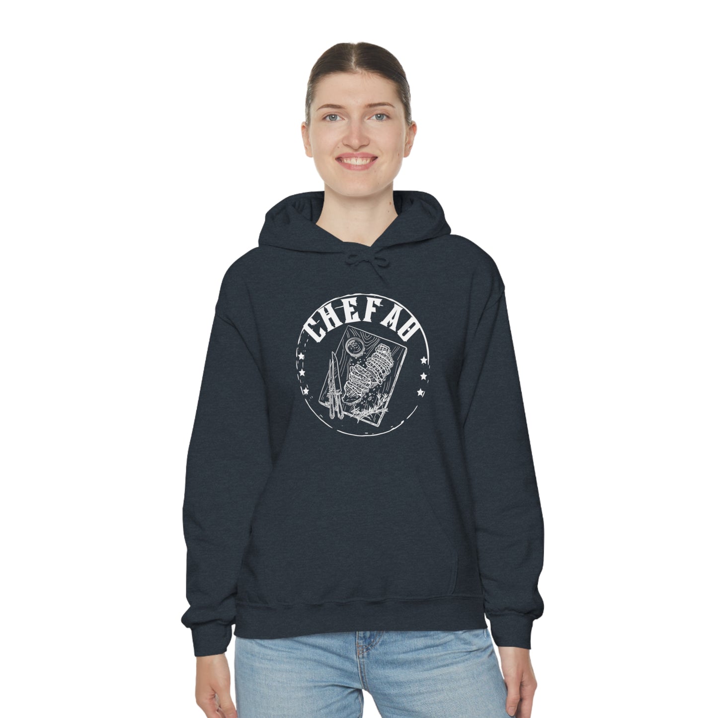 Chefao Barbque, Unisex Heavy Blend Hooded Sweatshirt