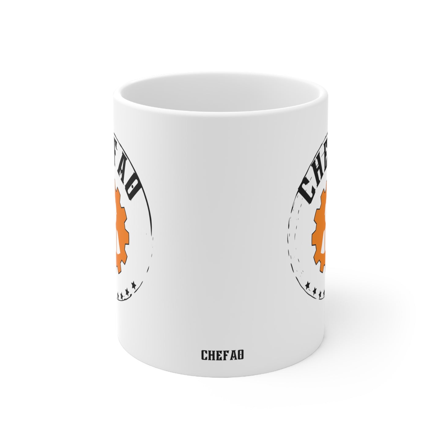 Chefao Construction I, White Coffee Mug, 11oz