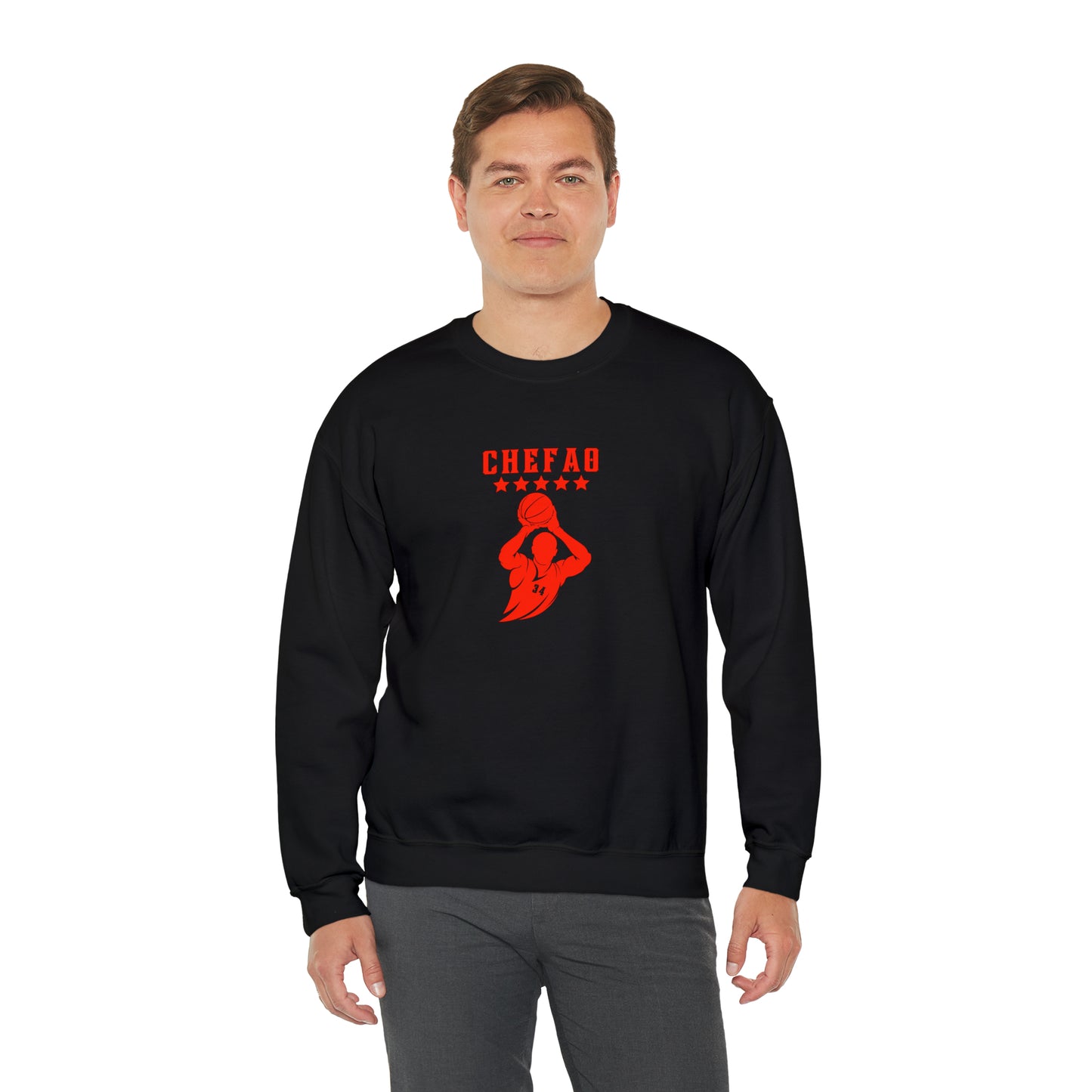 Chefao Basketball Dylan I, Unisex Heavy Blend Crewneck Sweatshirt