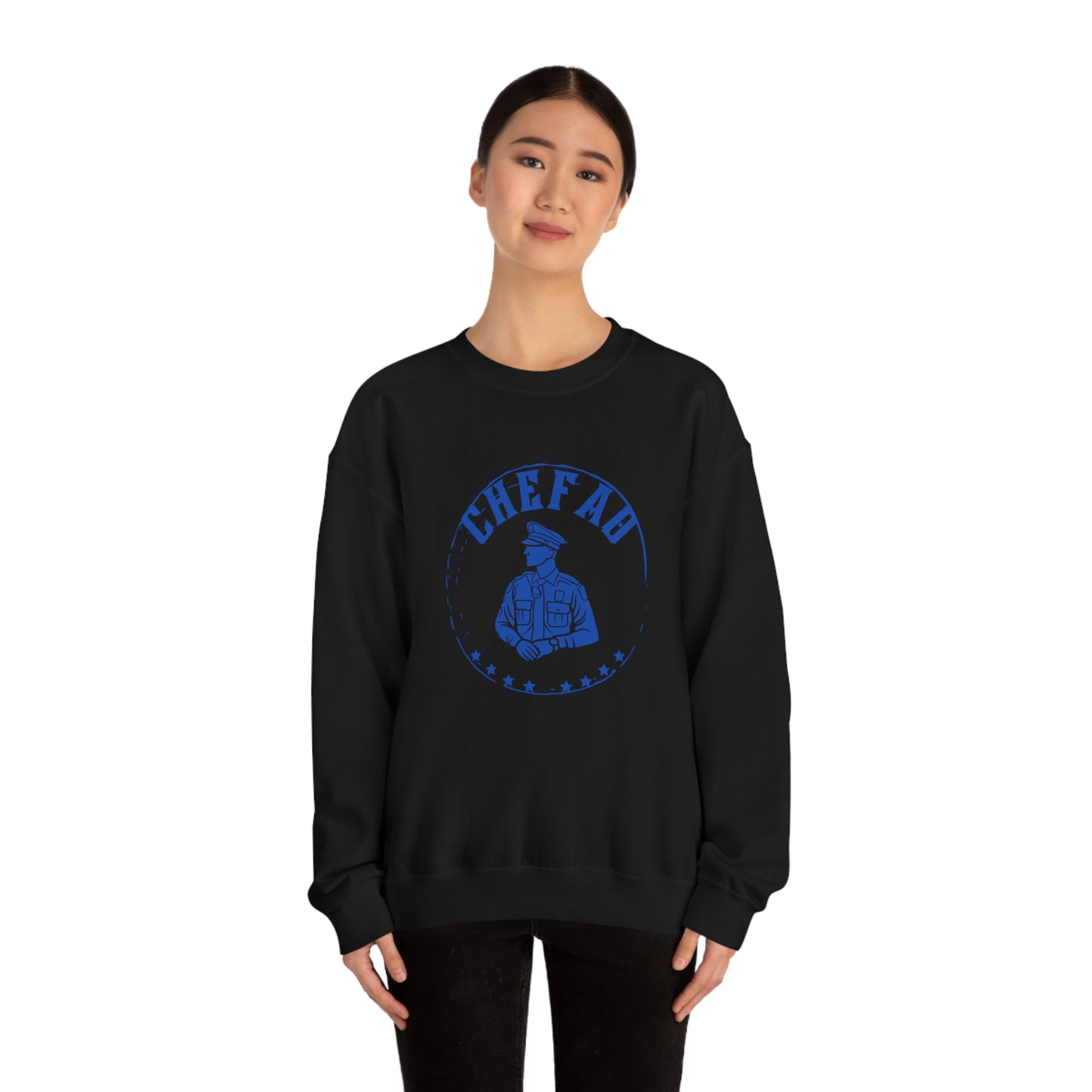 Chefao Police IV, Unisex Heavy Blend Crewneck Sweatshirt