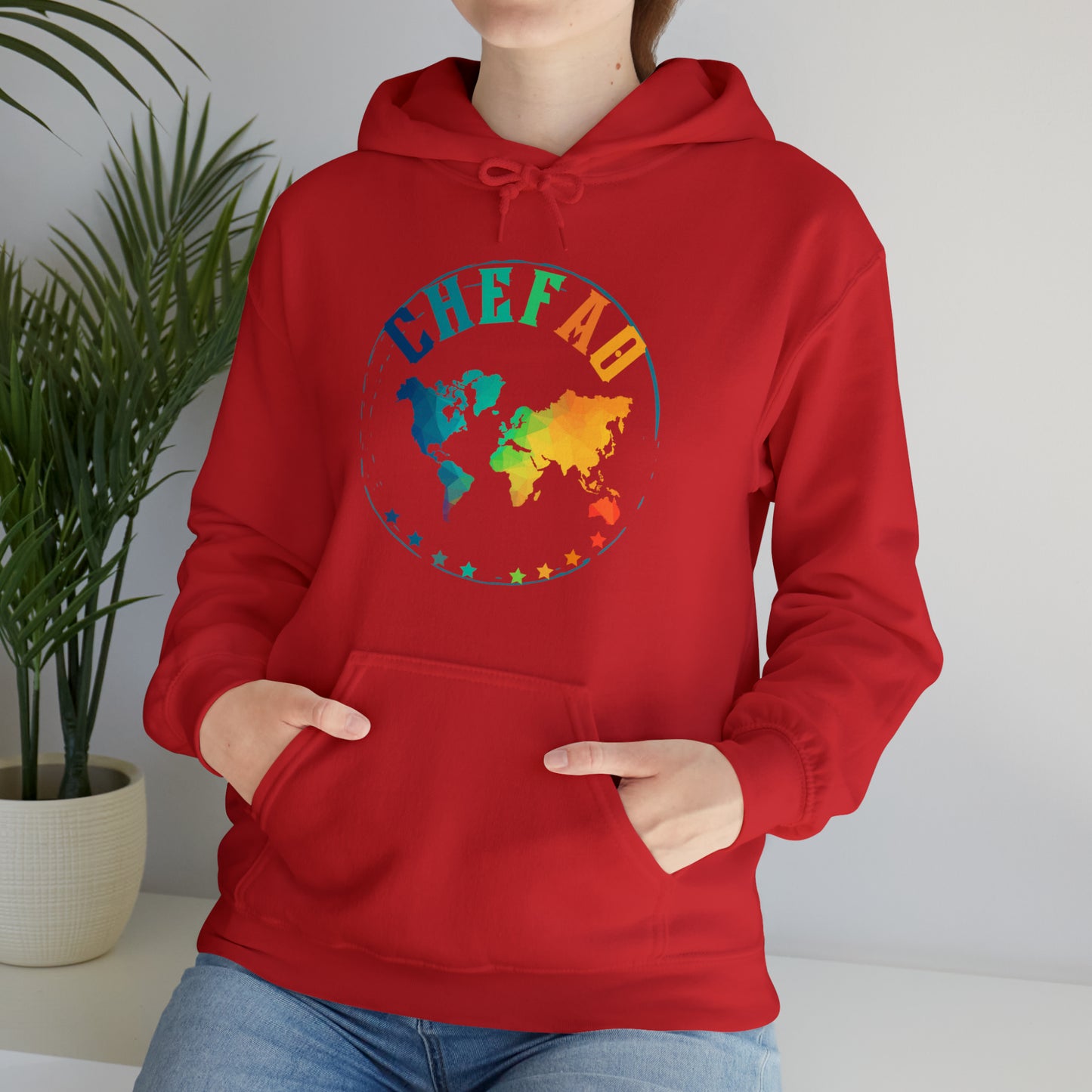 Chefao World I, Unisex Heavy Blend Hooded Sweatshirt