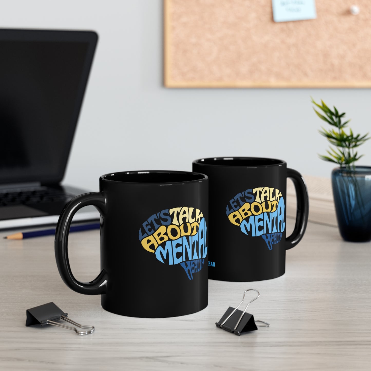 Mental Health I, Black Coffee Mug, 11oz