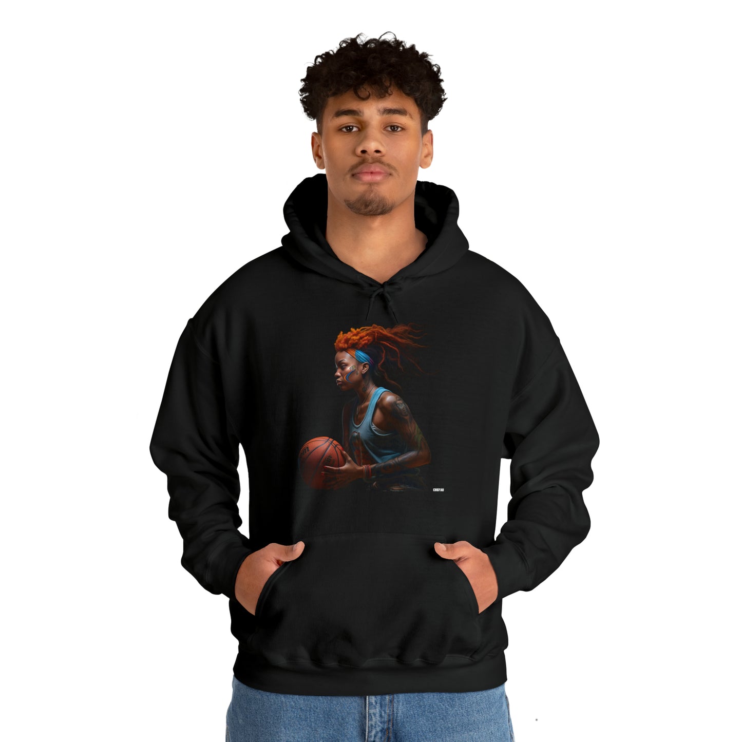 Basketball Flair, Unisex Heavy Blend Hooded Sweatshirt