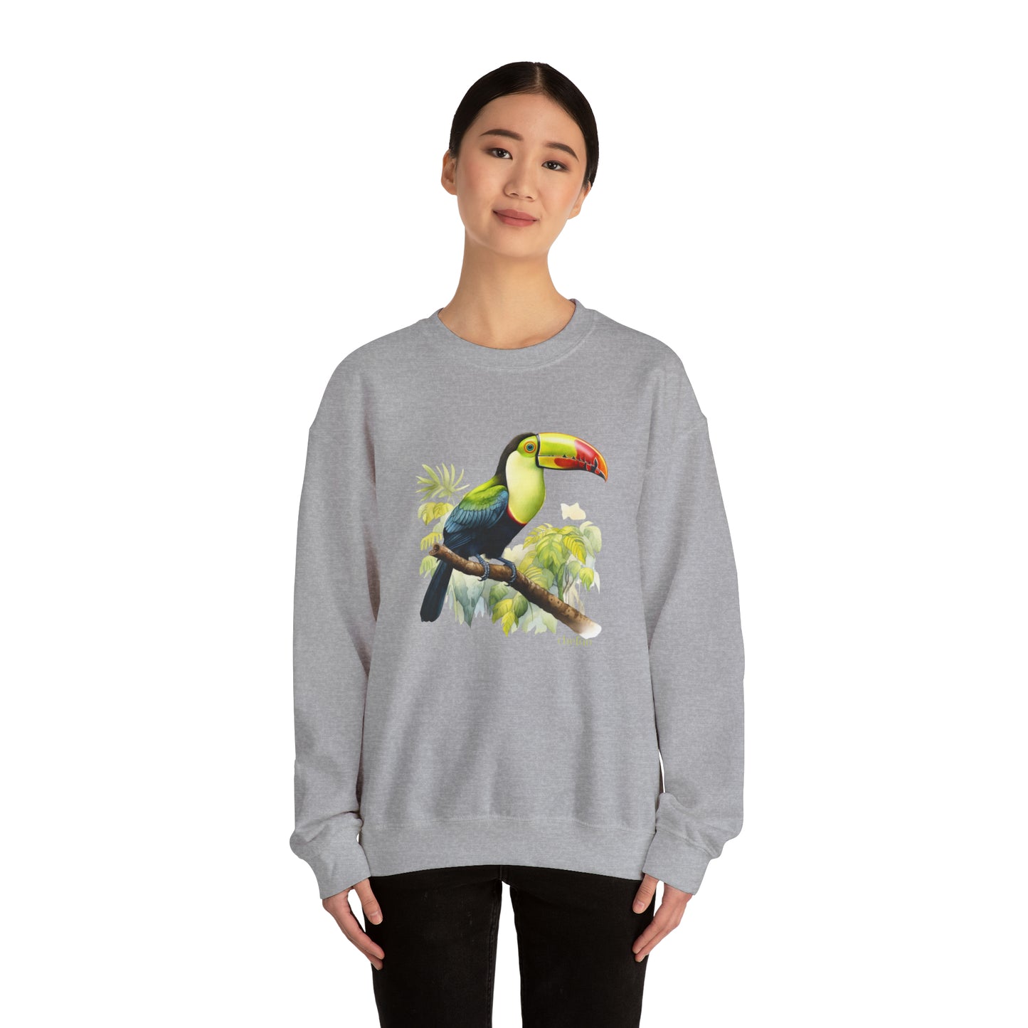 Keel Billed Toucan I, Unisex Heavy Blend Crewneck Sweatshirt