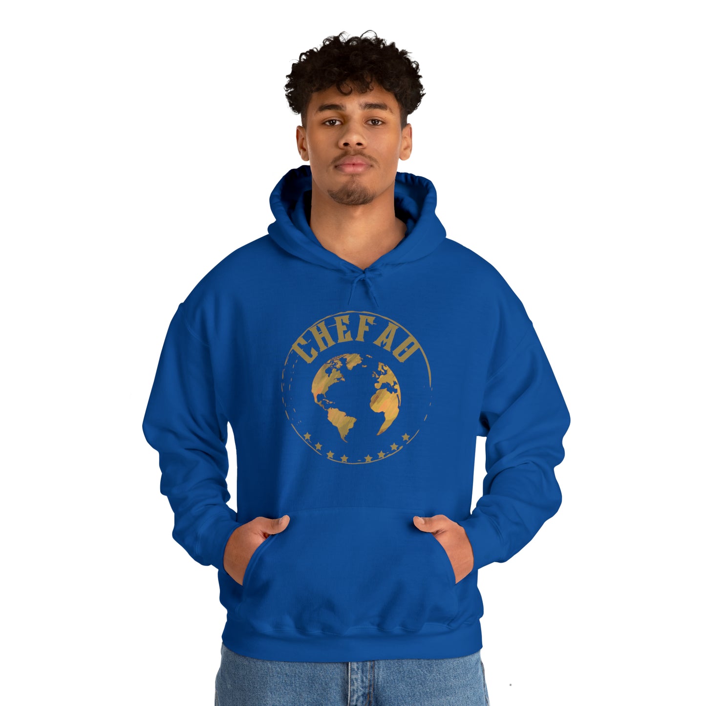 Chefao World I, Unisex Heavy Blend Hooded Sweatshirt