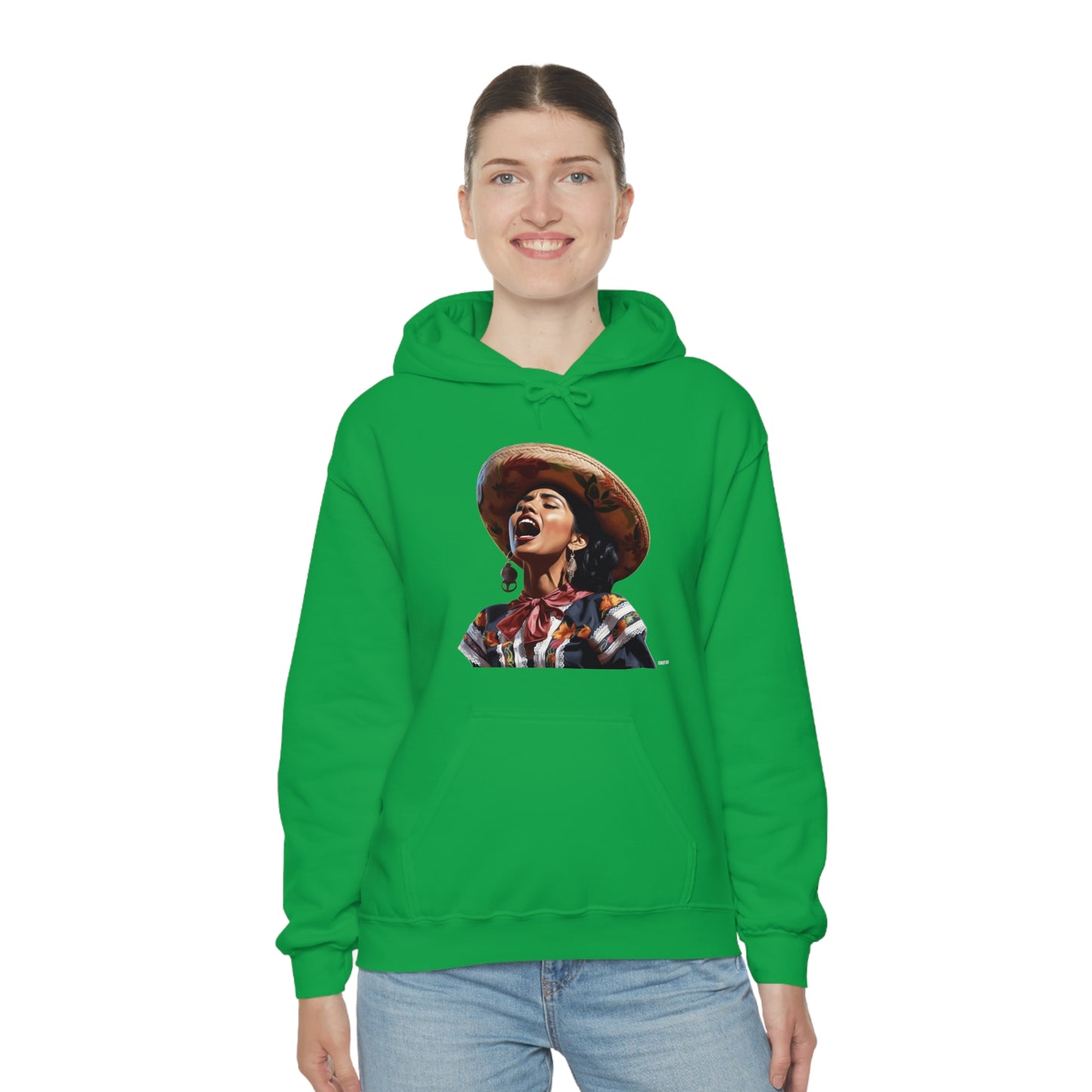 Mariachi Woman, Unisex Heavy Blend Hooded Sweatshirt