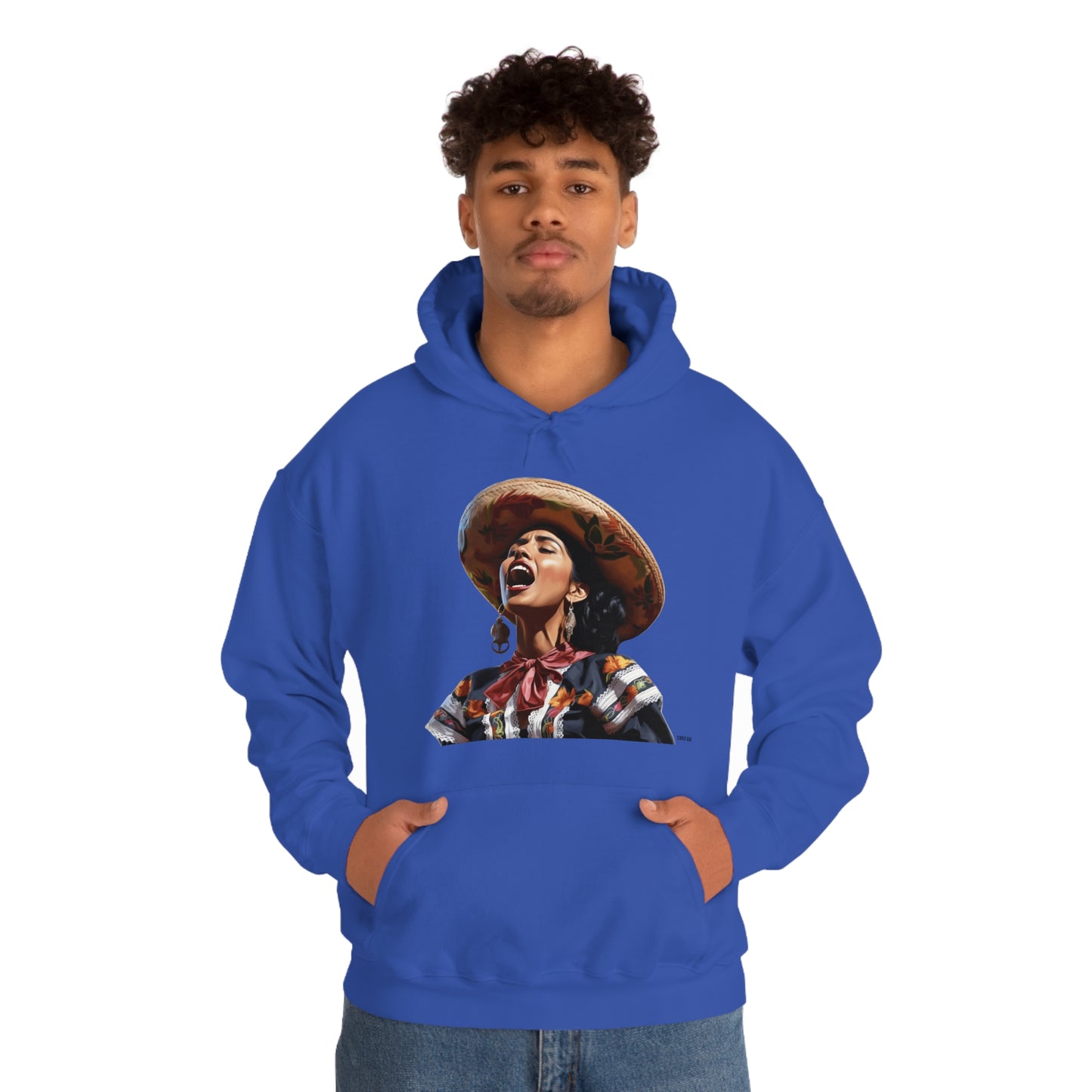 Mariachi Woman, Unisex Heavy Blend Hooded Sweatshirt