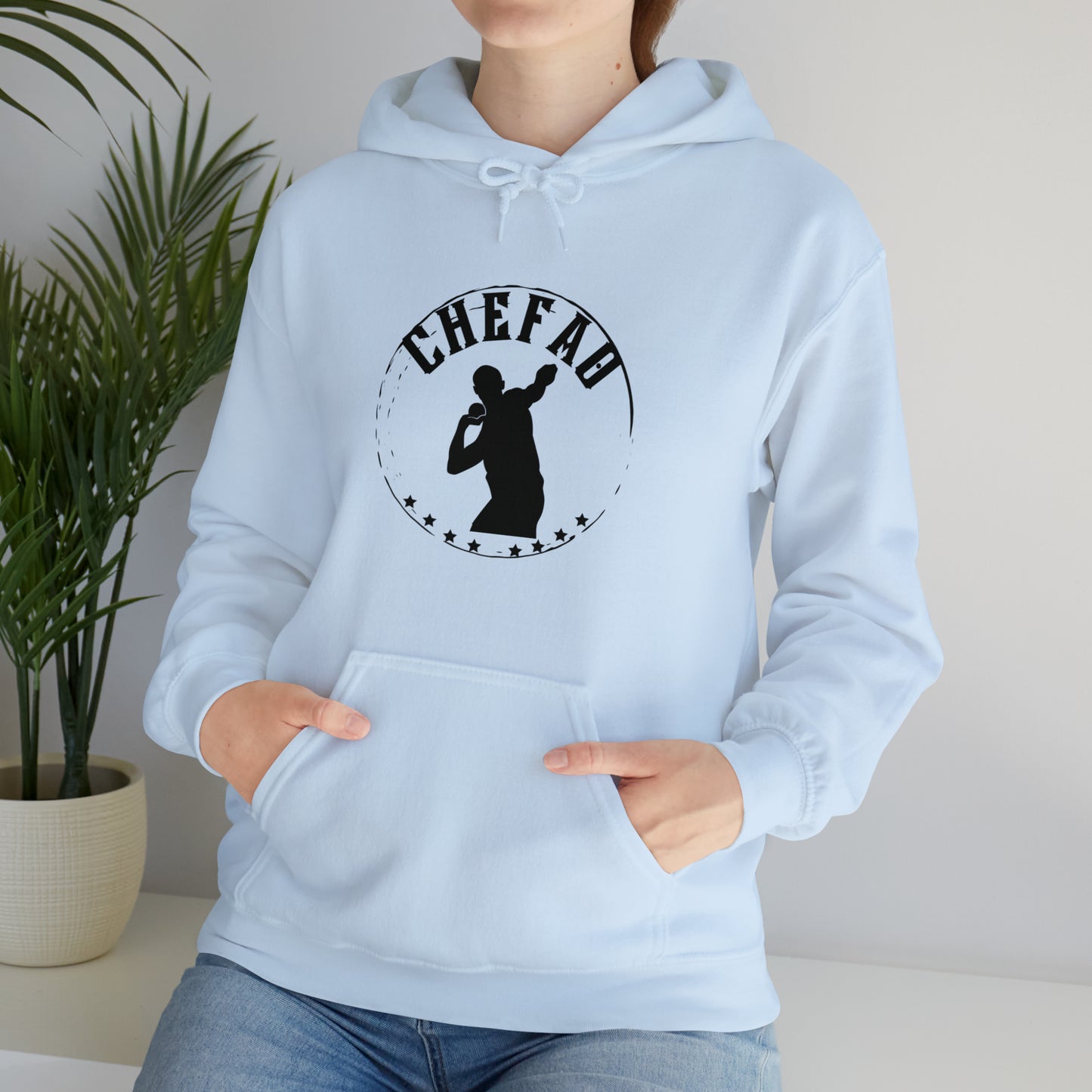 Chefao Shot Put I, Unisex Heavy Blend Hooded Sweatshirt