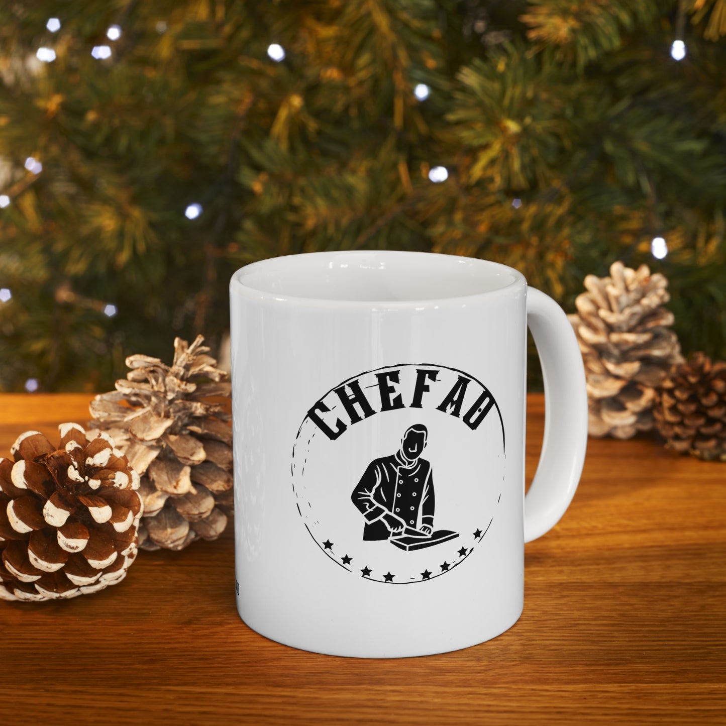 Chefao Chef II, White Coffee Mug, 11oz