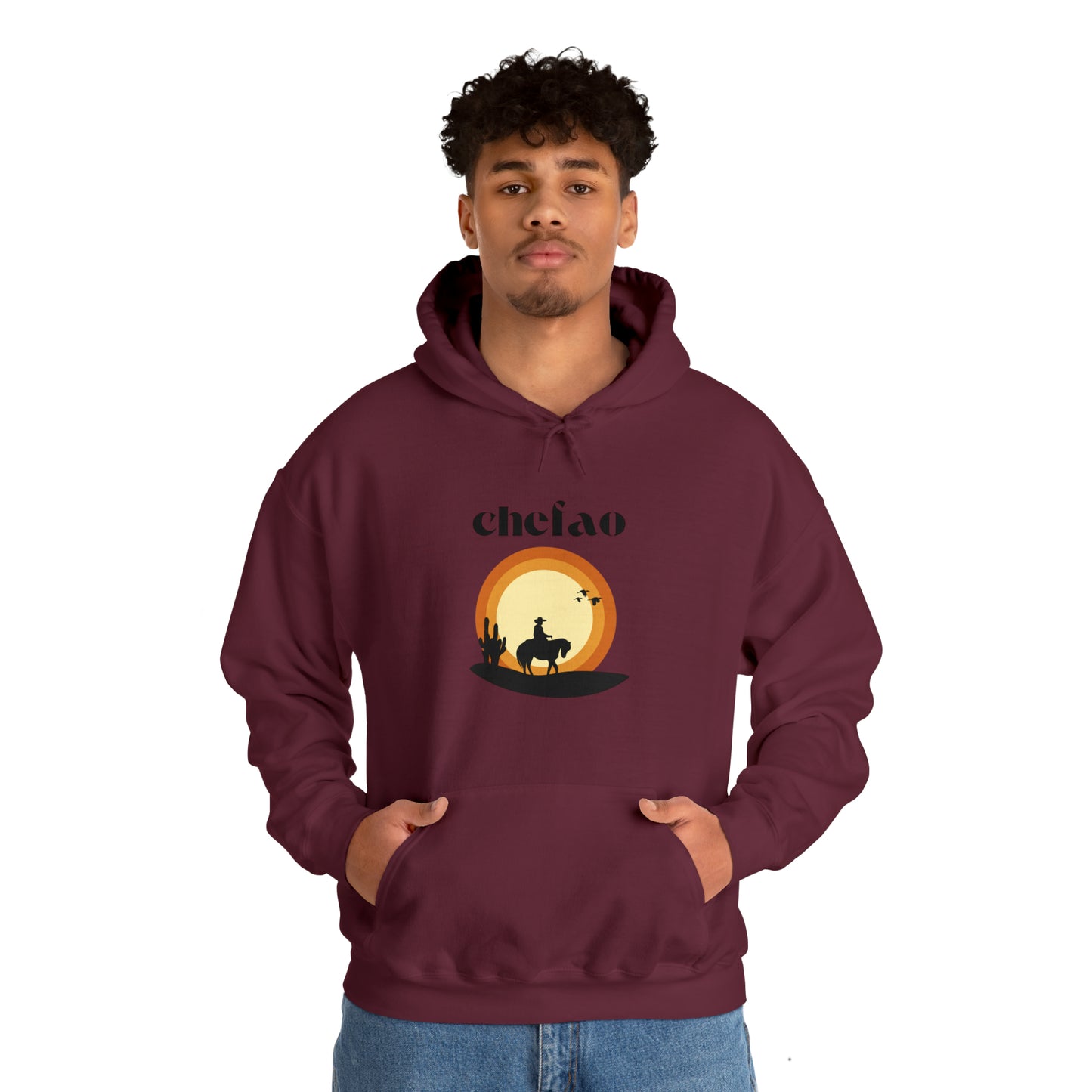 Chefao Cowboy VI, Unisex Heavy Blend Hooded Sweatshirt