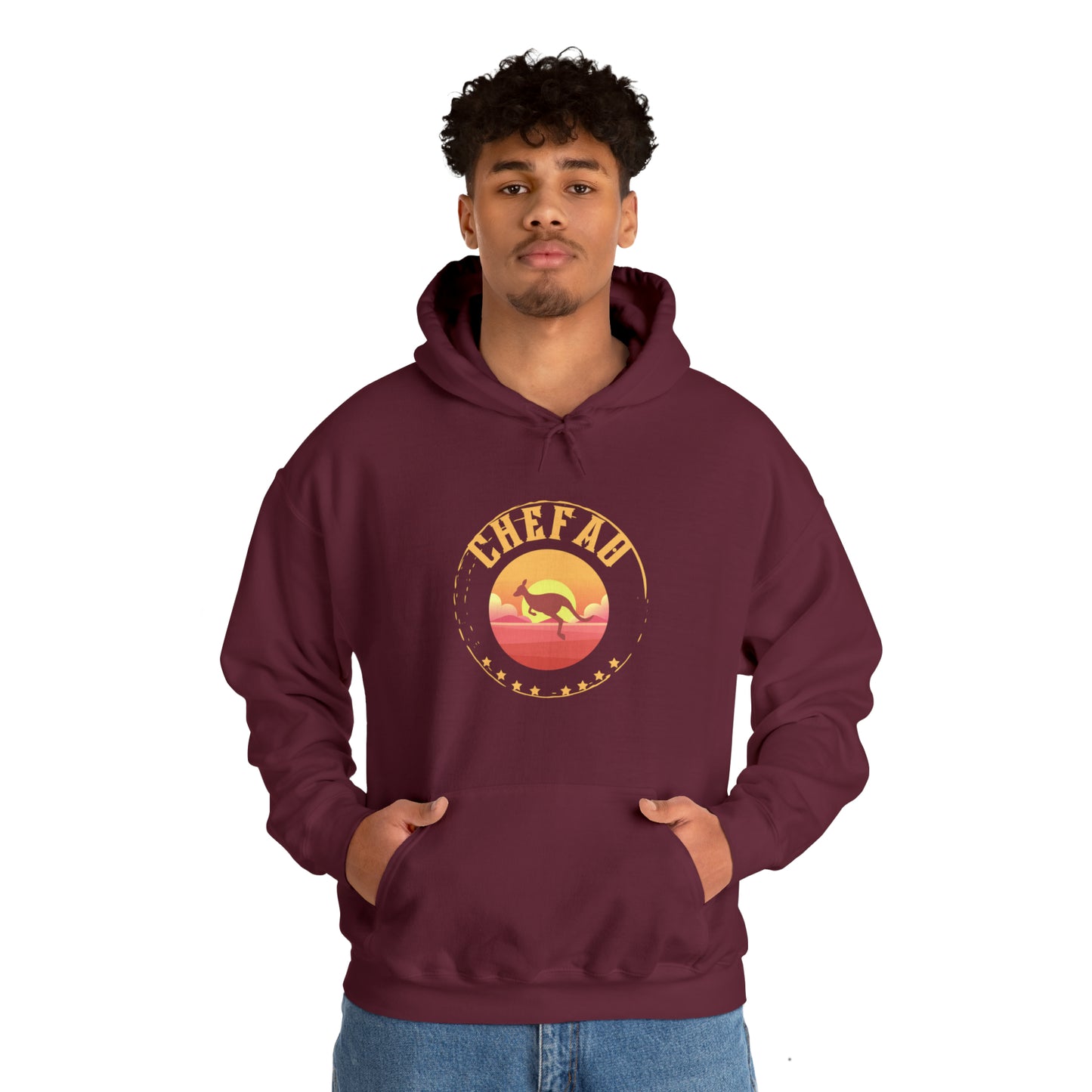 Chefao Kangaroo I, Unisex Heavy Blend Hooded Sweatshirt