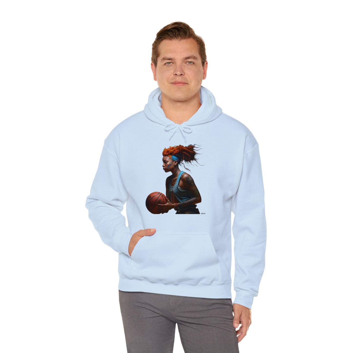 Basketball Flair, Unisex Heavy Blend Hooded Sweatshirt