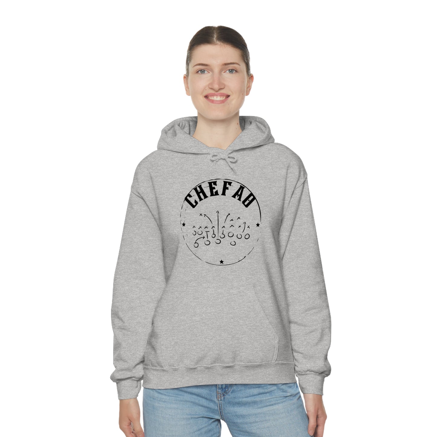 Chefao Football I, Unisex Heavy Blend Hooded Sweatshirt