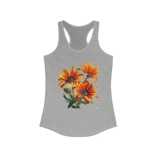 Gazania, Women's Racerback Tank