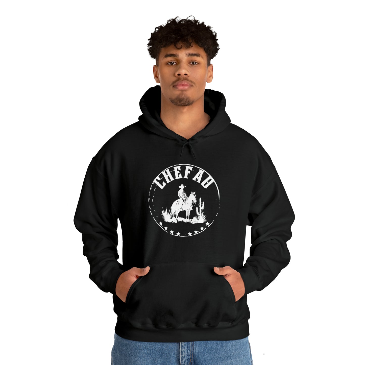 Chefao Cowboy I, Unisex Heavy Blend Hooded Sweatshirt