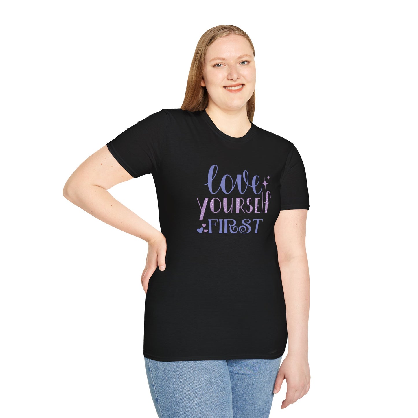 Love Yourself First I, Unisex Softstyle T-Shirt