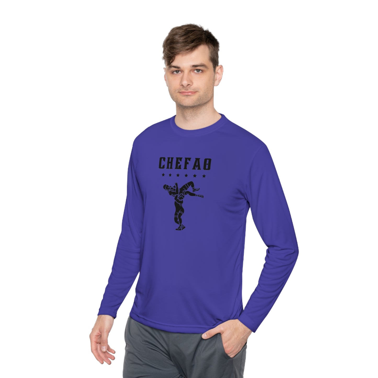 Chefao Wrestling The Nick Edition I, Unisex Lightweight Long Sleeve Tee