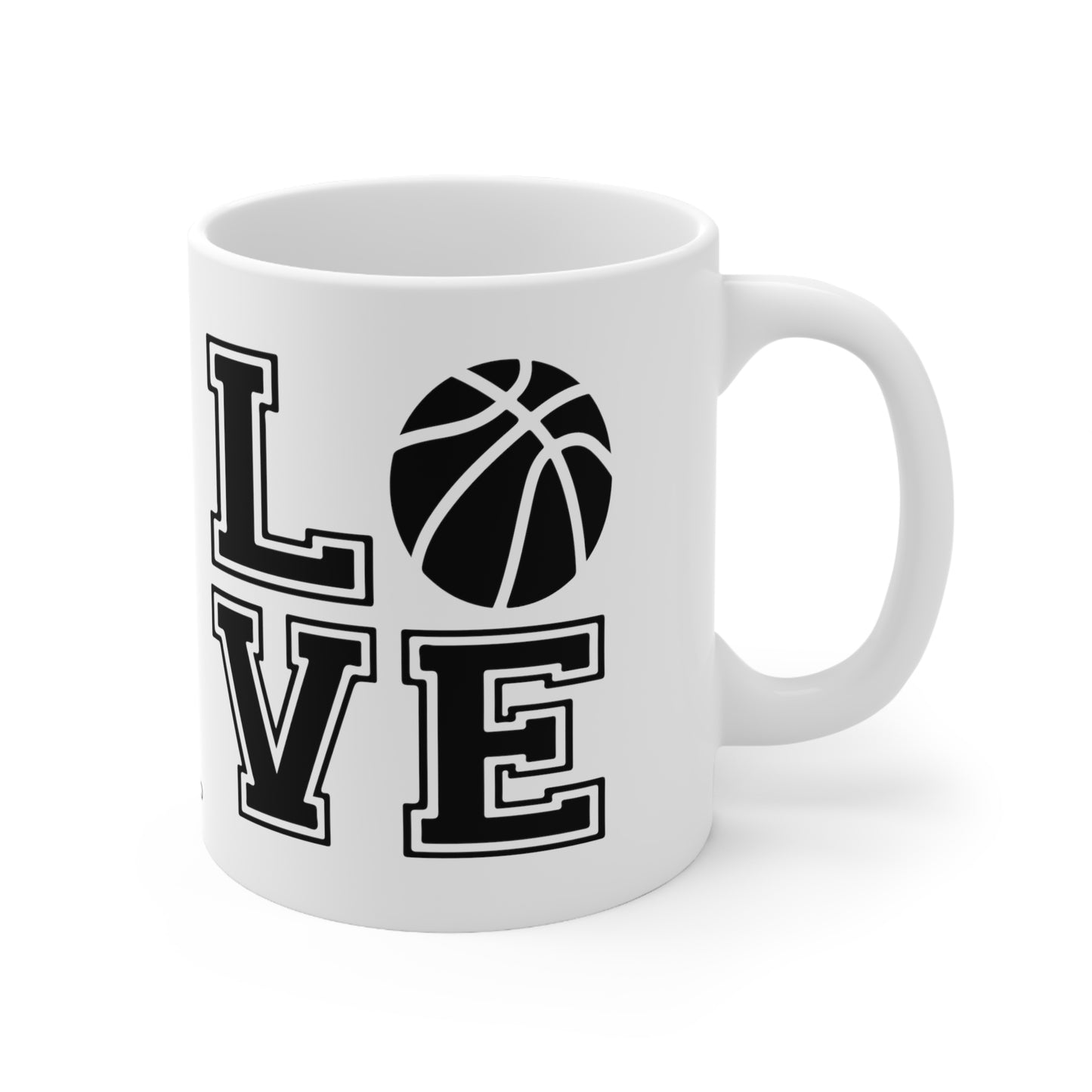 Chefao Love Basketball I, White Coffee Mug, 11oz