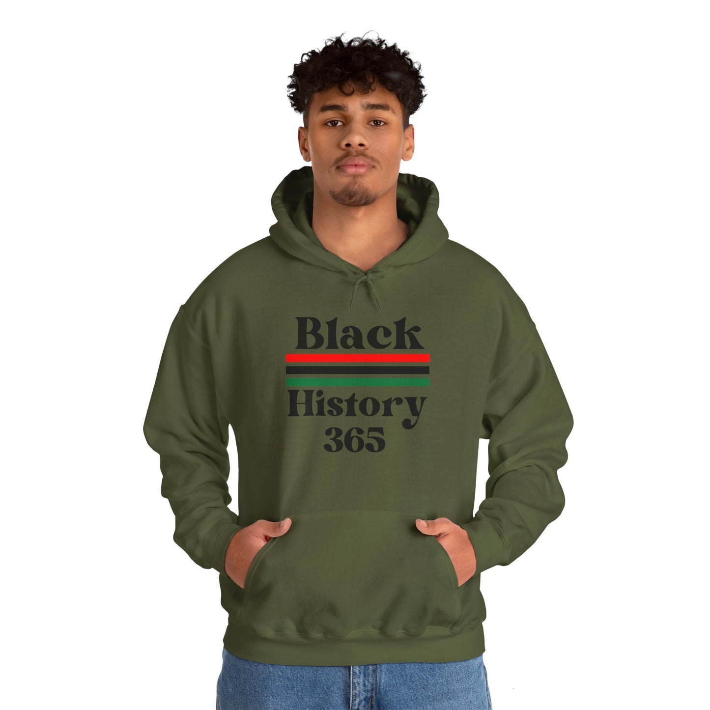 Chefao Black History 365, Unisex Heavy Blend Hooded Sweatshirt