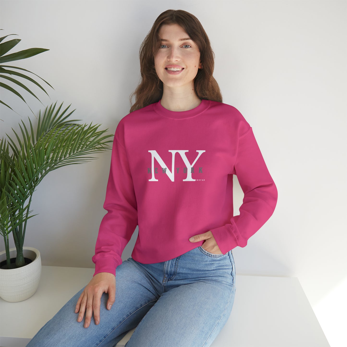 Chefao New York I, Unisex Heavy Blend Crewneck Sweatshirt