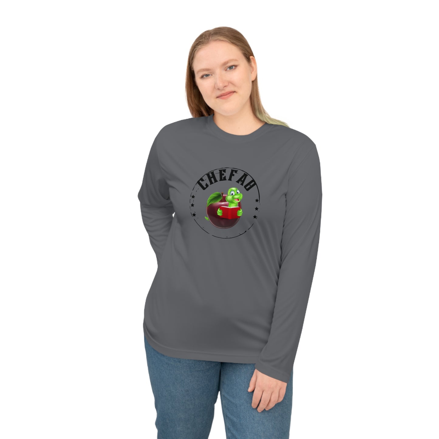 Chefao Bookworm II, Unisex Performance Long Sleeve Shirt