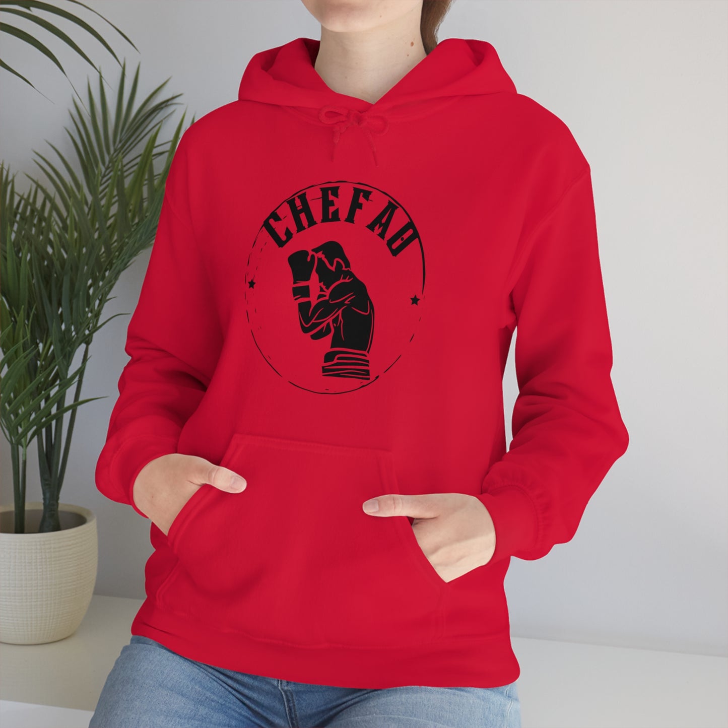 Chefao Boxer I, Unisex Heavy Blend Hooded Sweatshirt