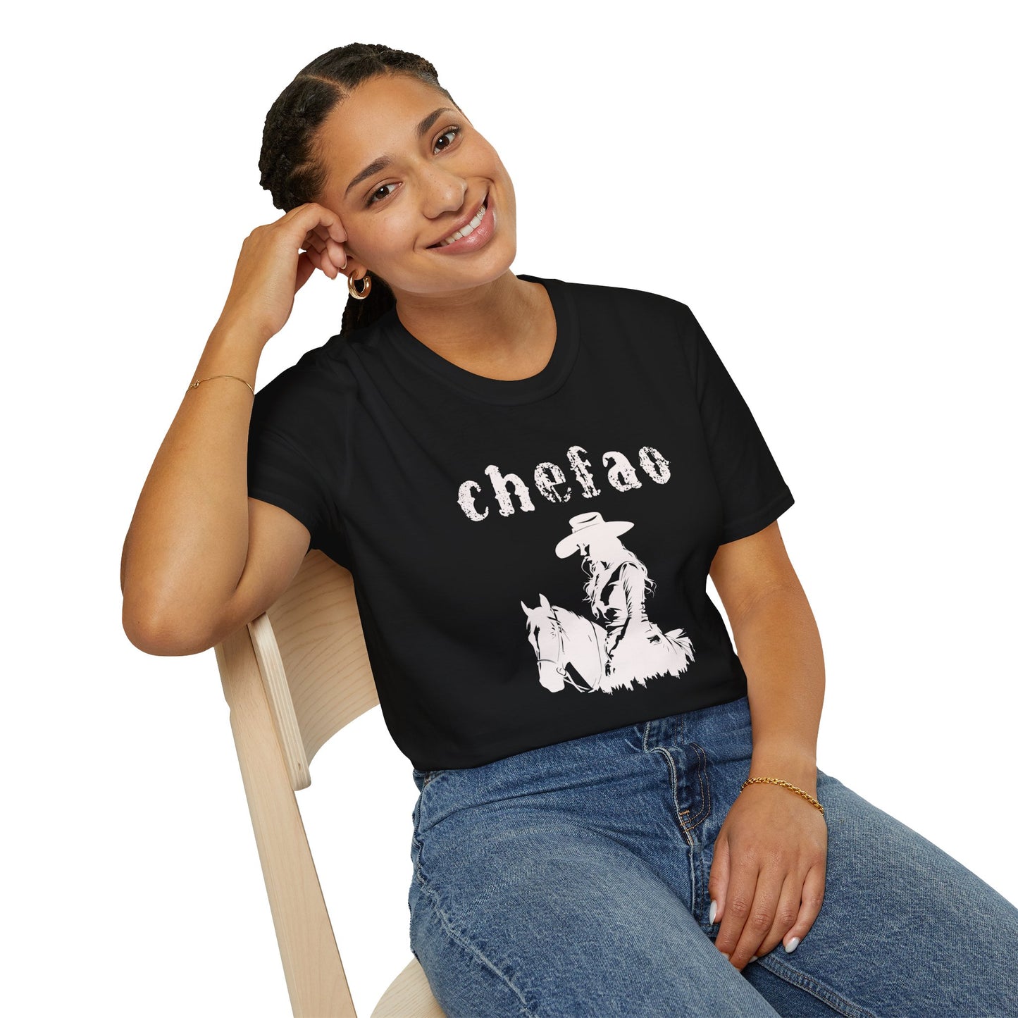 Chefao Cowgirl VIII, Unisex Softstyle T-Shirt