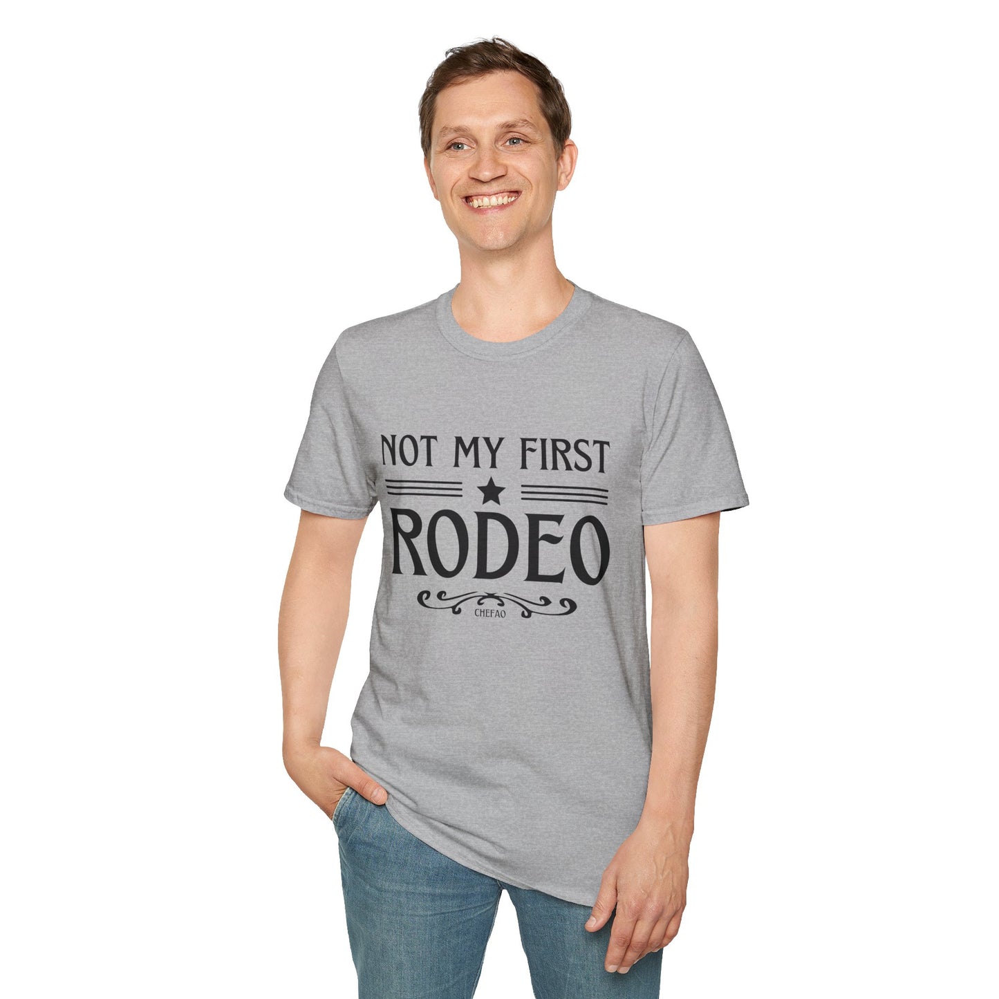 Not My First Rodeo, Unisex Softstyle T-Shirt