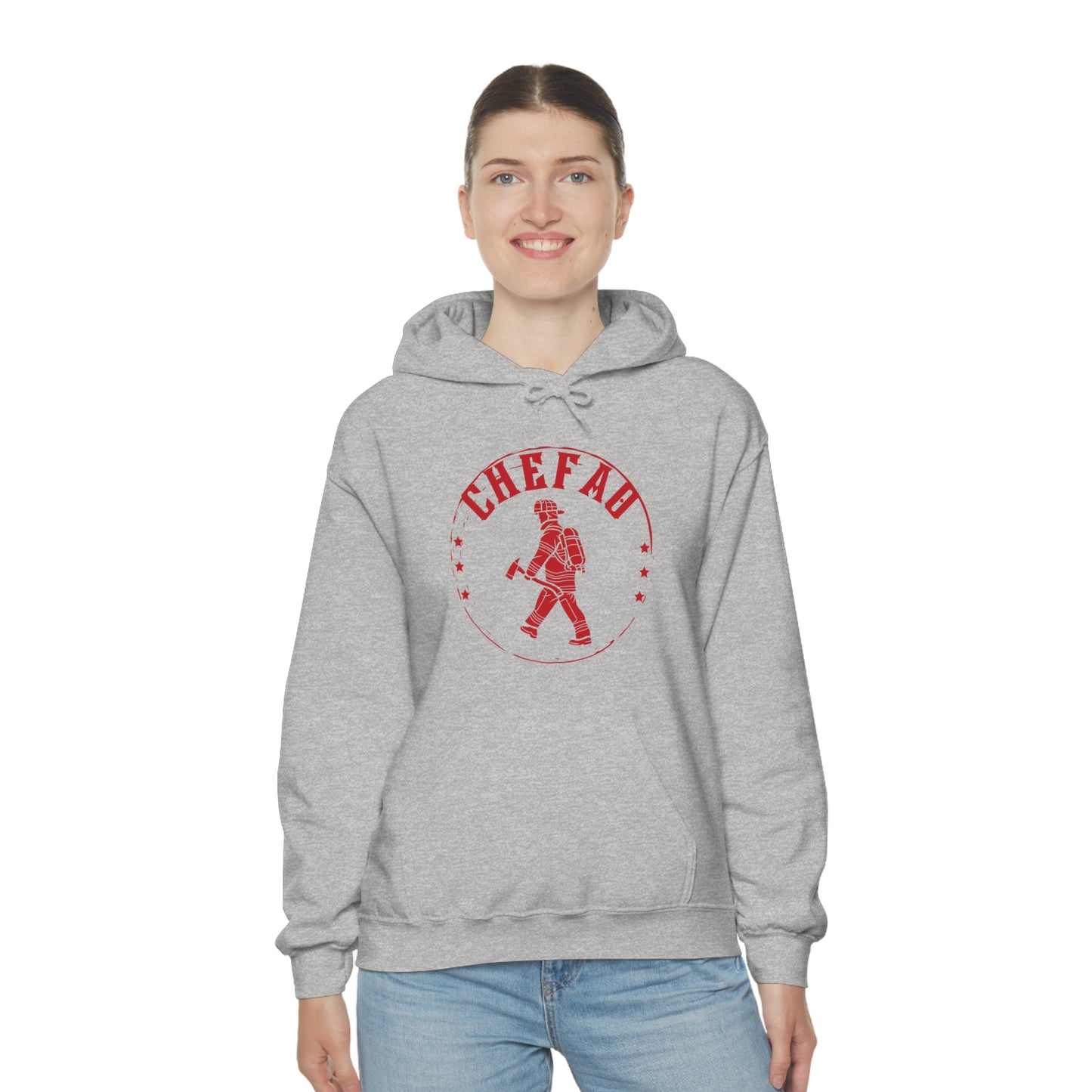 Chefao Fire I, Unisex Heavy Blend Hooded Sweatshirt