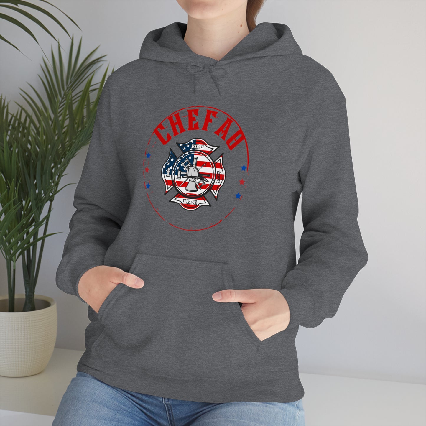 Chefao Fire II, Unisex Heavy Blend Hooded Sweatshirt