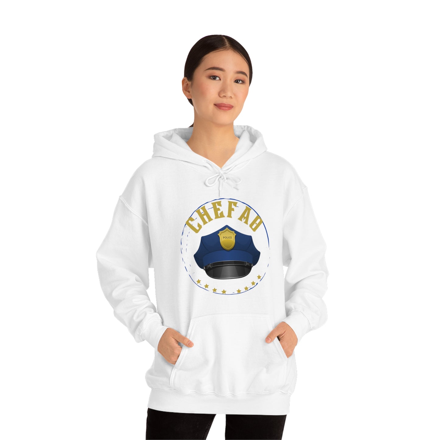 Chefao Police III, Unisex Heavy Blend Hooded Sweatshirt