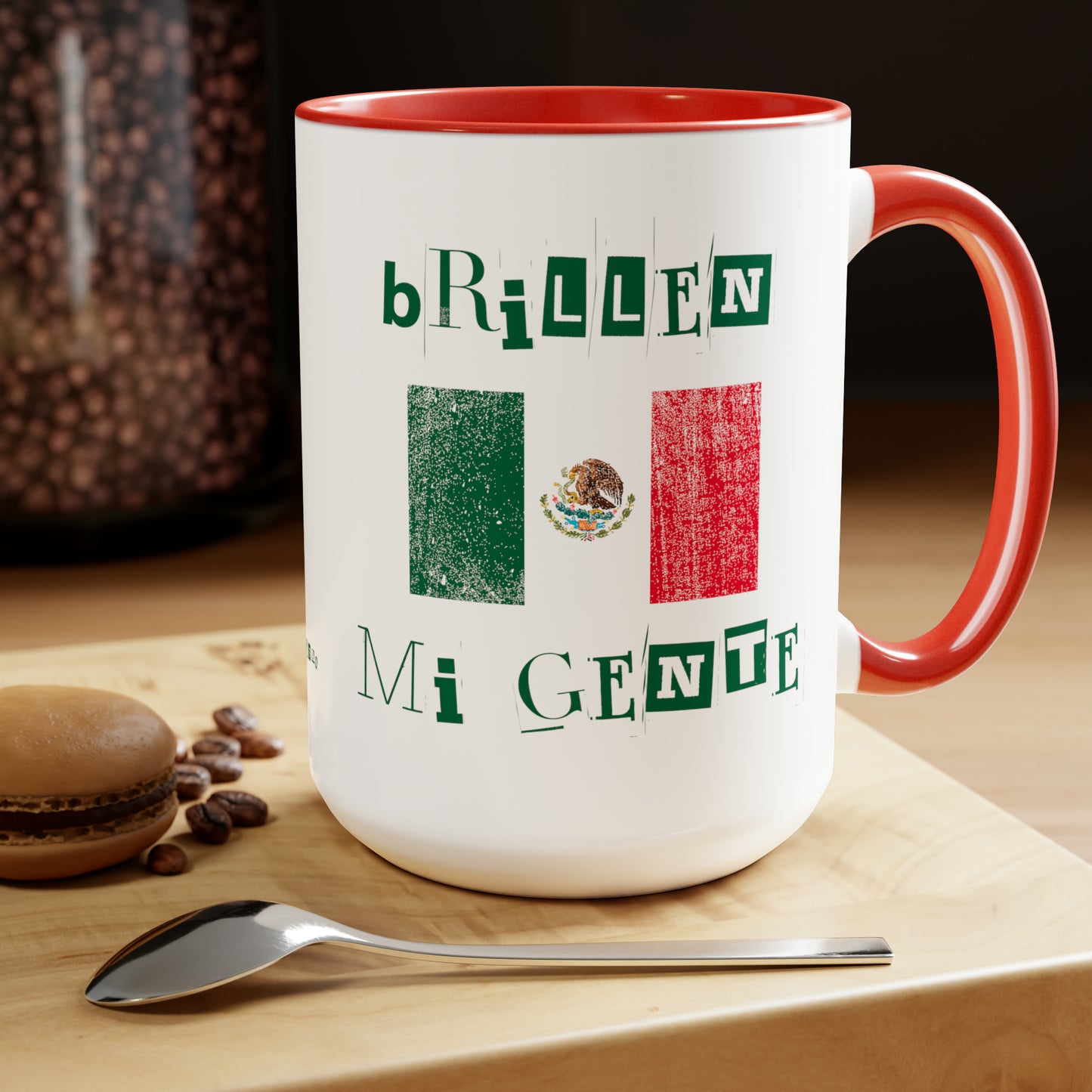 Brillen Mi Gente Mexico I, Two-Tone Coffee Mugs, 15oz