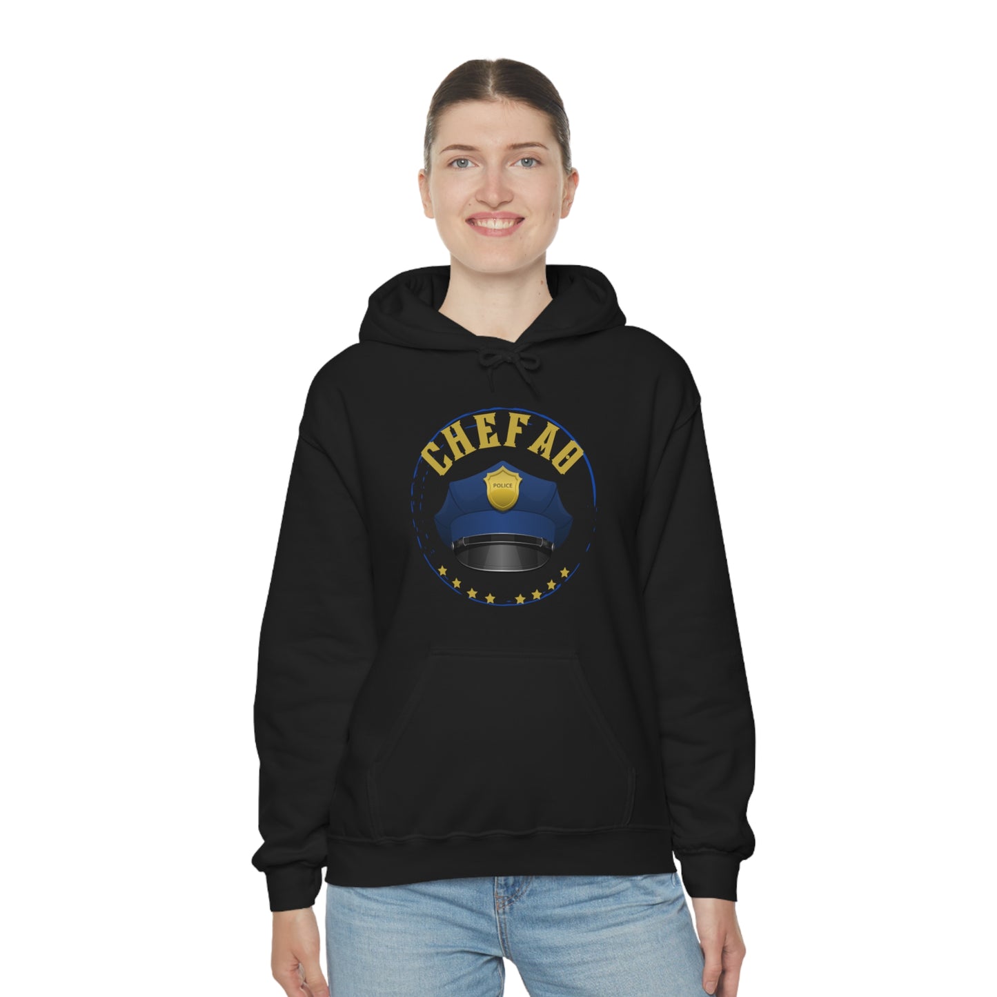 Chefao Police III, Unisex Heavy Blend Hooded Sweatshirt