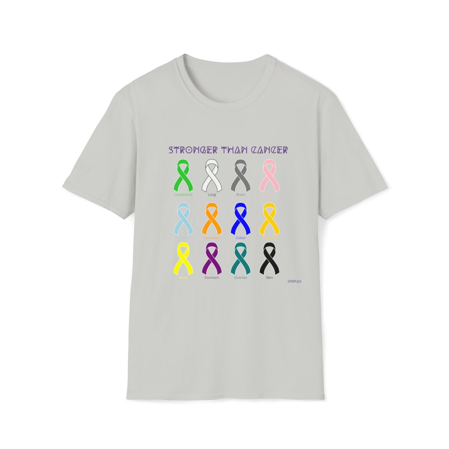 Chefao Stronger Than Cancer I, Unisex Softstyle T-Shirt