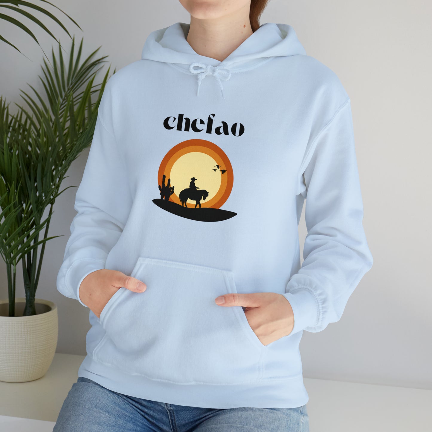 Chefao Cowboy VI, Unisex Heavy Blend Hooded Sweatshirt