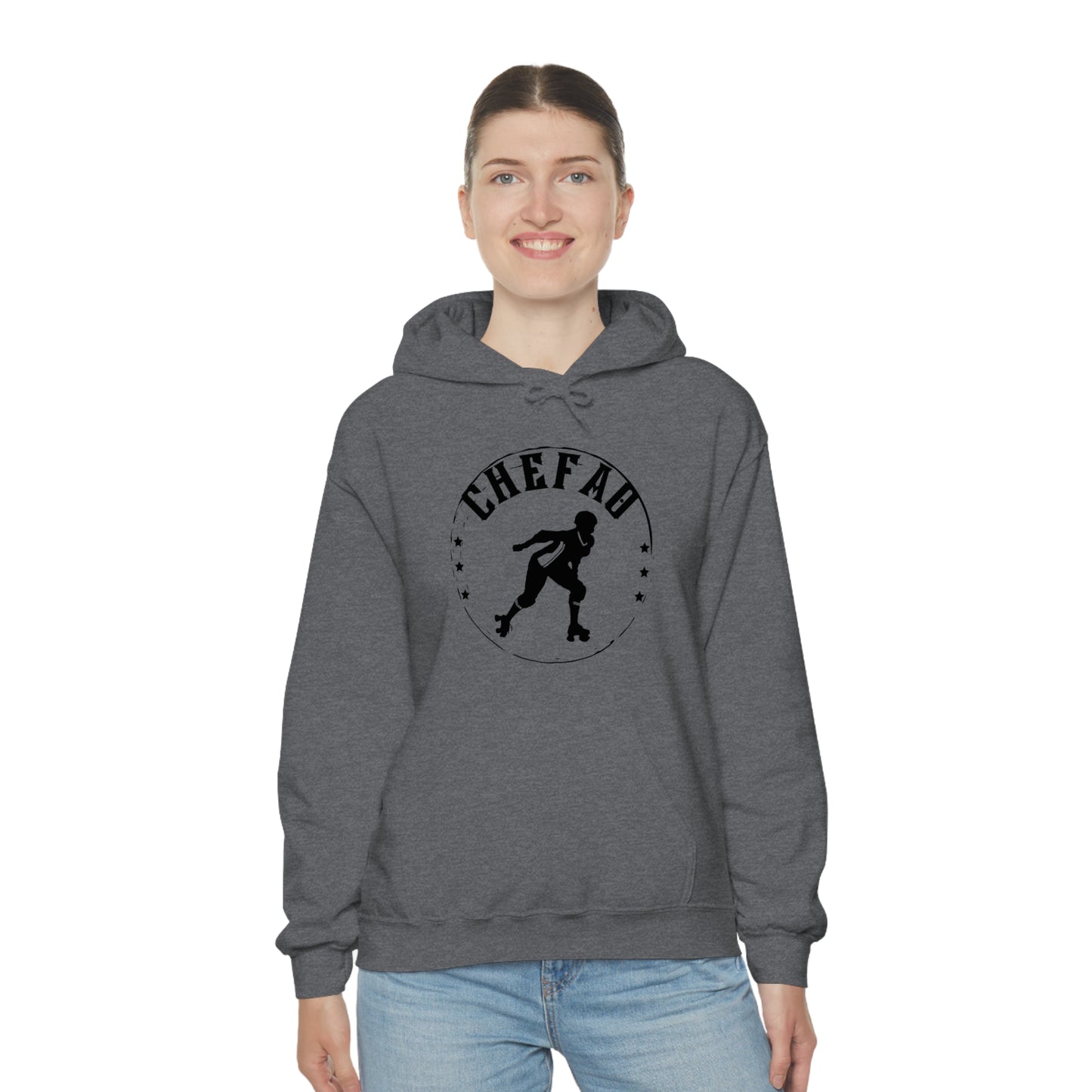 Chefao Roller Derby I, Unisex Heavy Blend Hooded Sweatshirt