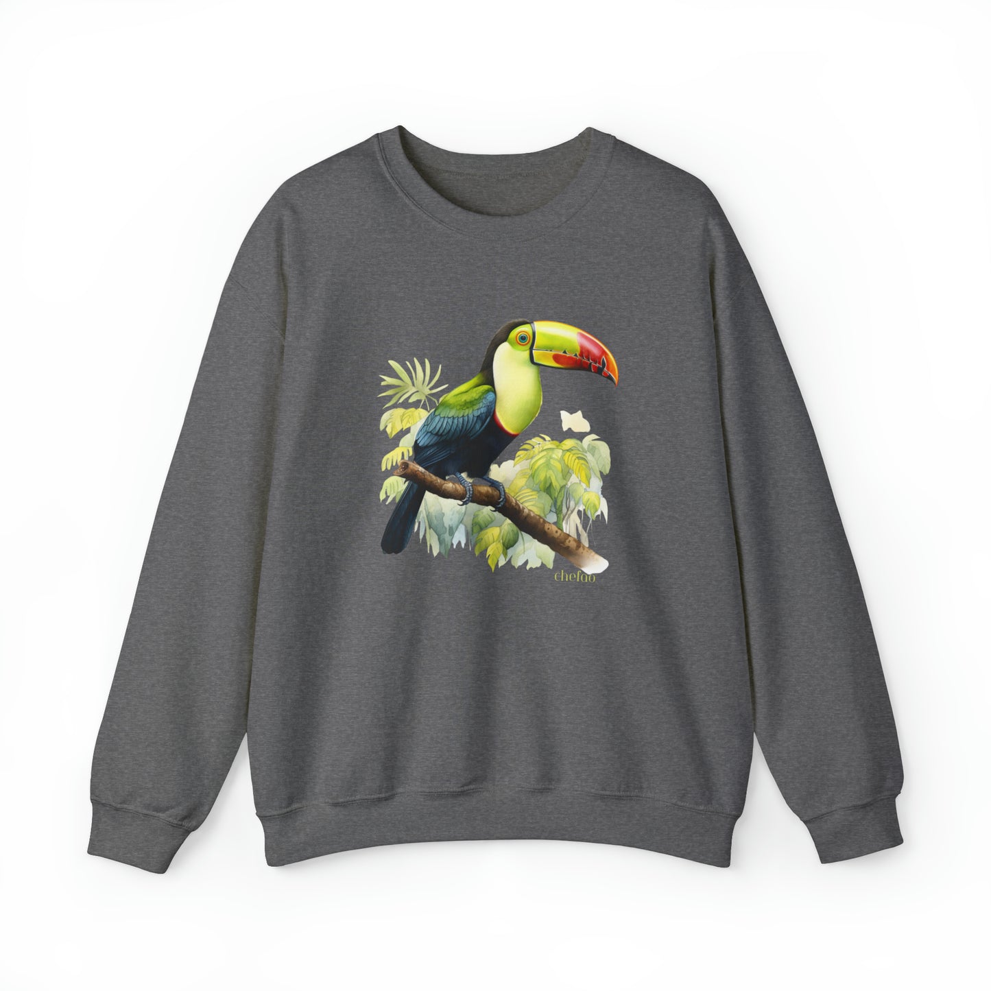 Keel Billed Toucan I, Unisex Heavy Blend Crewneck Sweatshirt