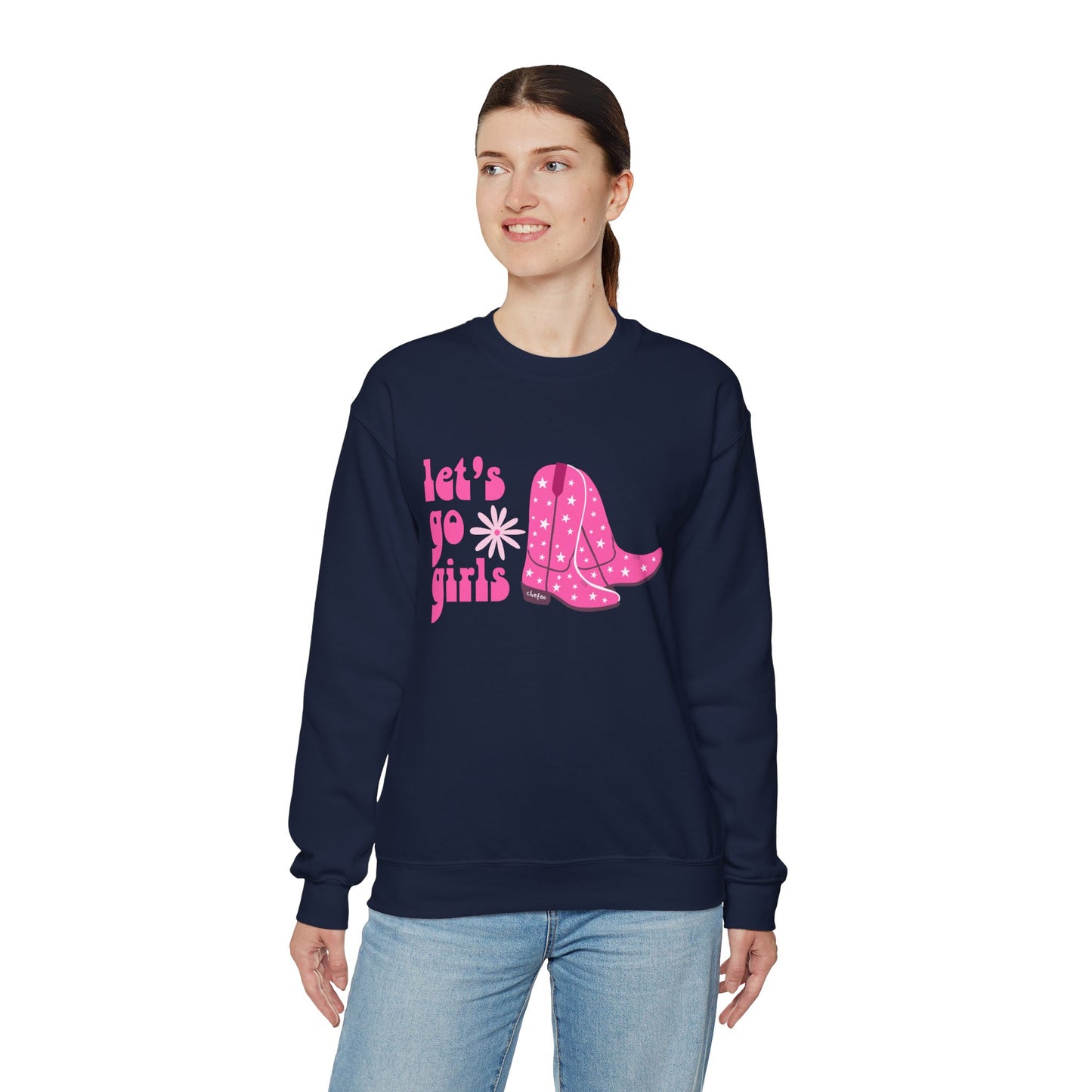 Let's Go Girls, Unisex Heavy Blend Crewneck Sweatshirt