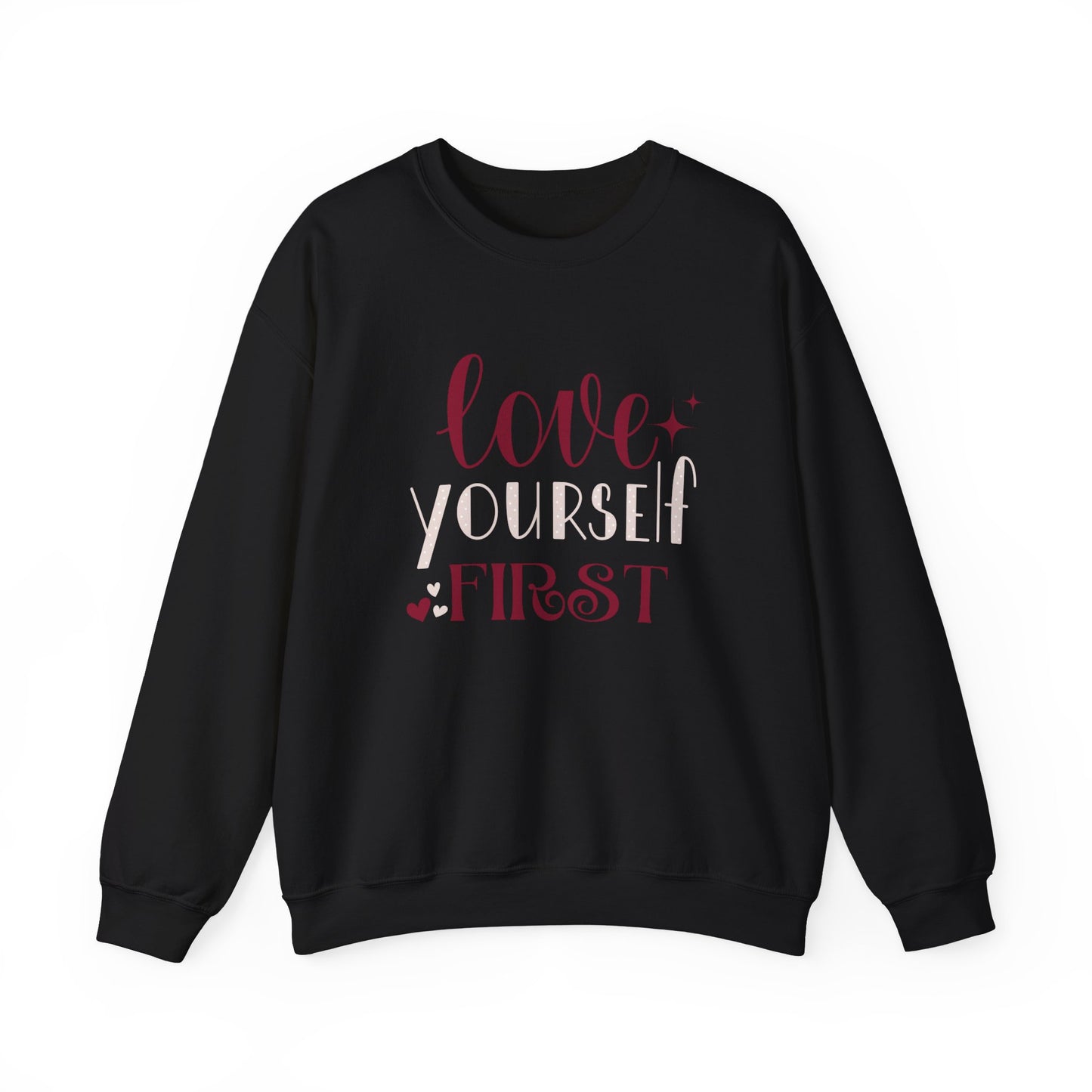 Love Yourself First I, Unisex Heavy Blend™ Crewneck Sweatshirt