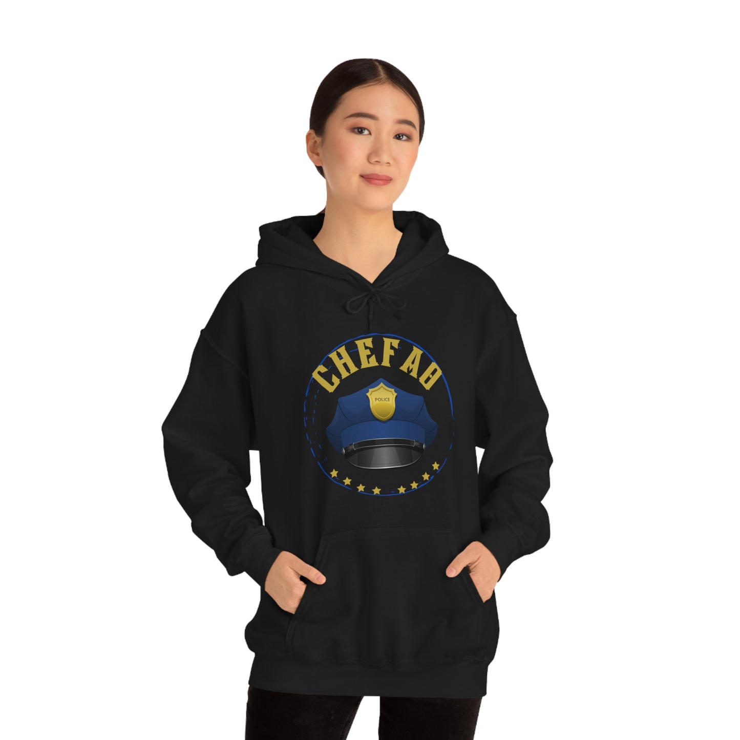 Chefao Police III, Unisex Heavy Blend Hooded Sweatshirt