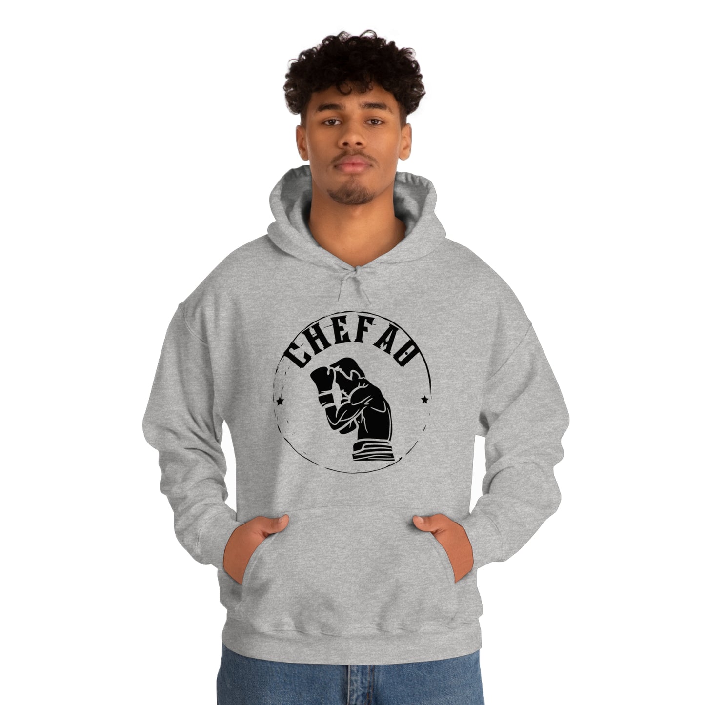 Chefao Boxer I, Unisex Heavy Blend Hooded Sweatshirt