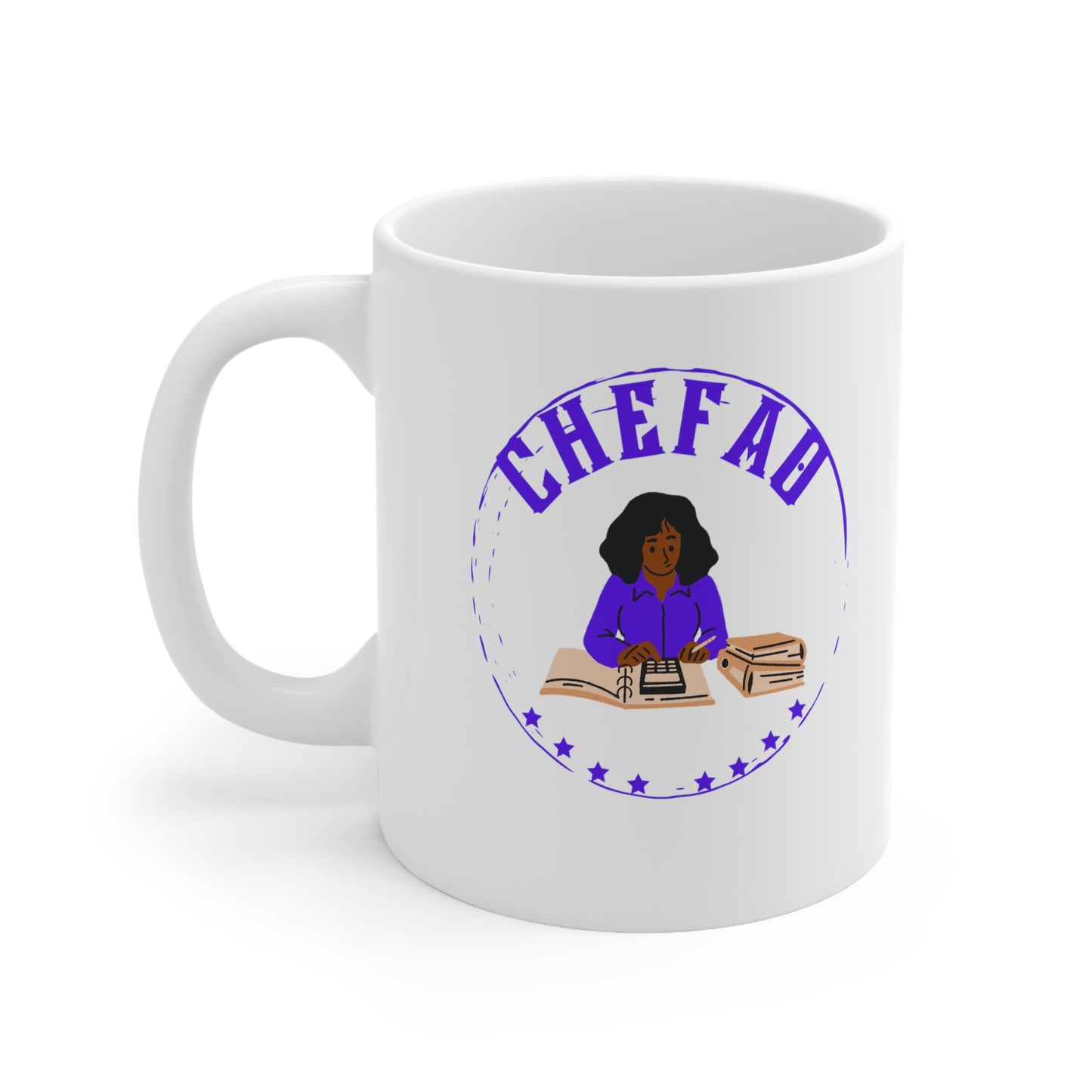 Chefao Accounting III, White Coffee Mug, 11oz