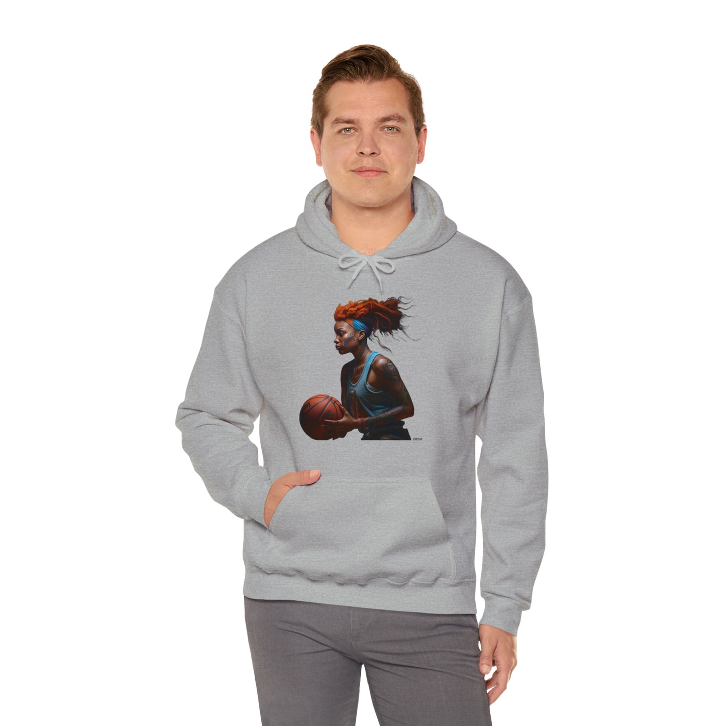 Basketball Flair, Unisex Heavy Blend Hooded Sweatshirt