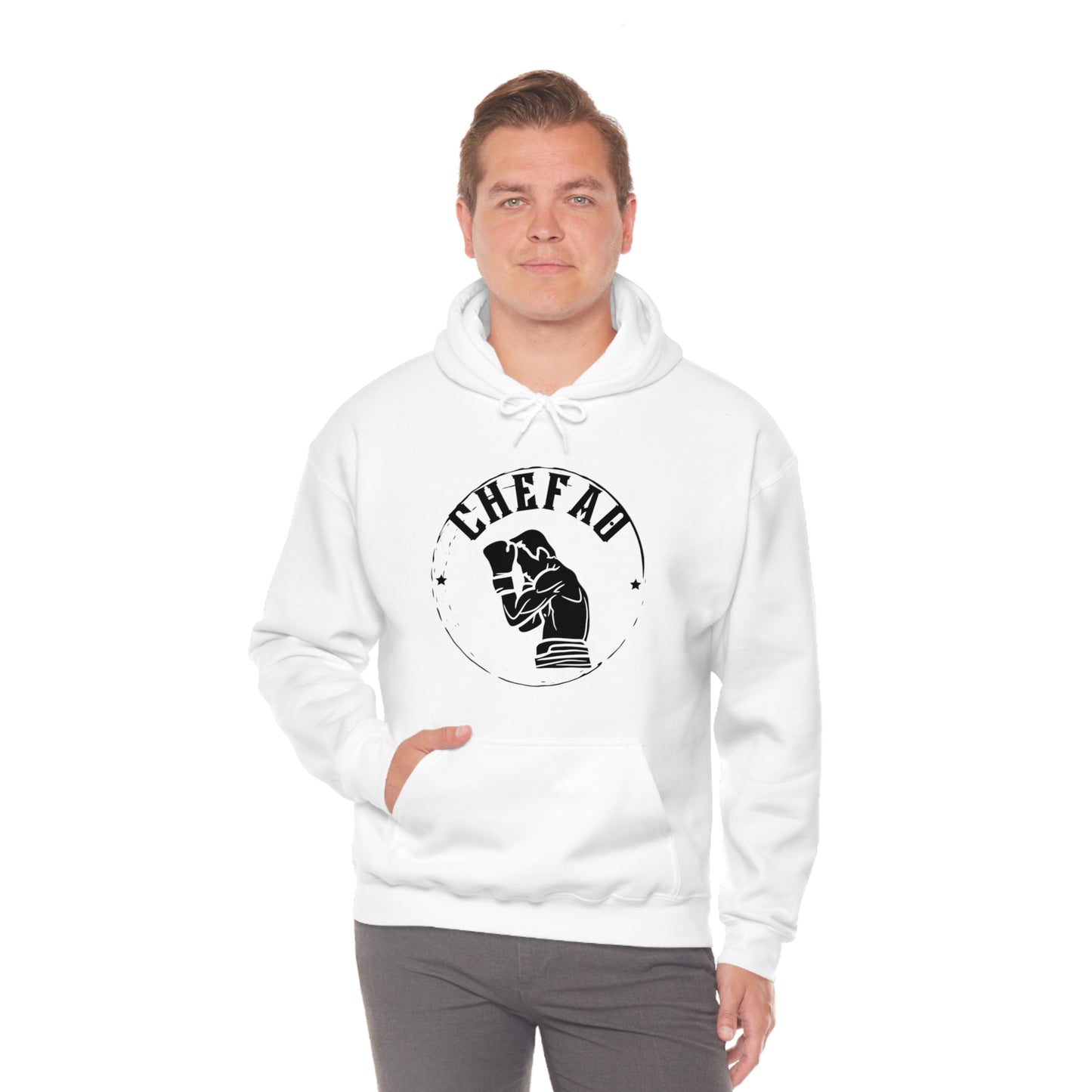 Chefao Boxer I, Unisex Heavy Blend Hooded Sweatshirt