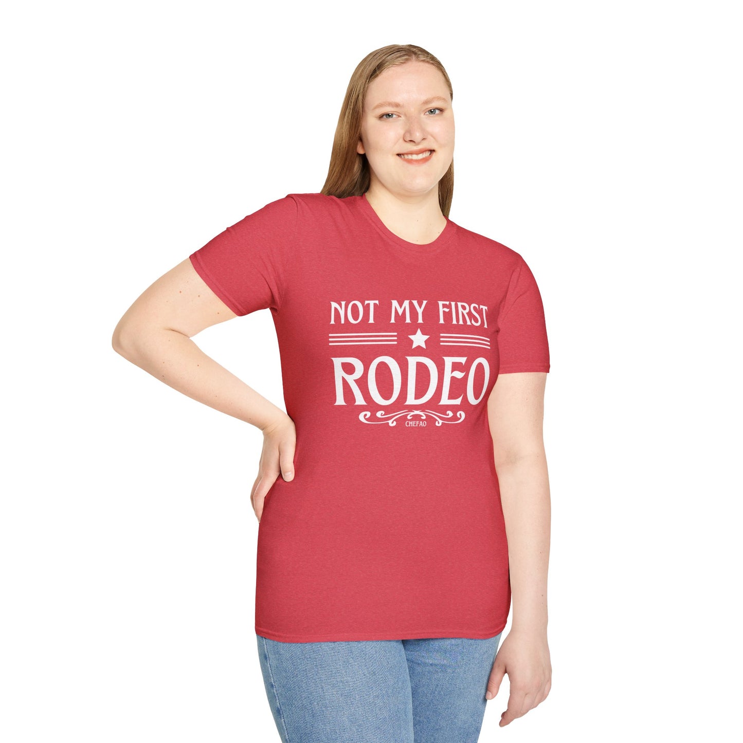 Not My First Rodeo, Unisex Softstyle T-Shirt